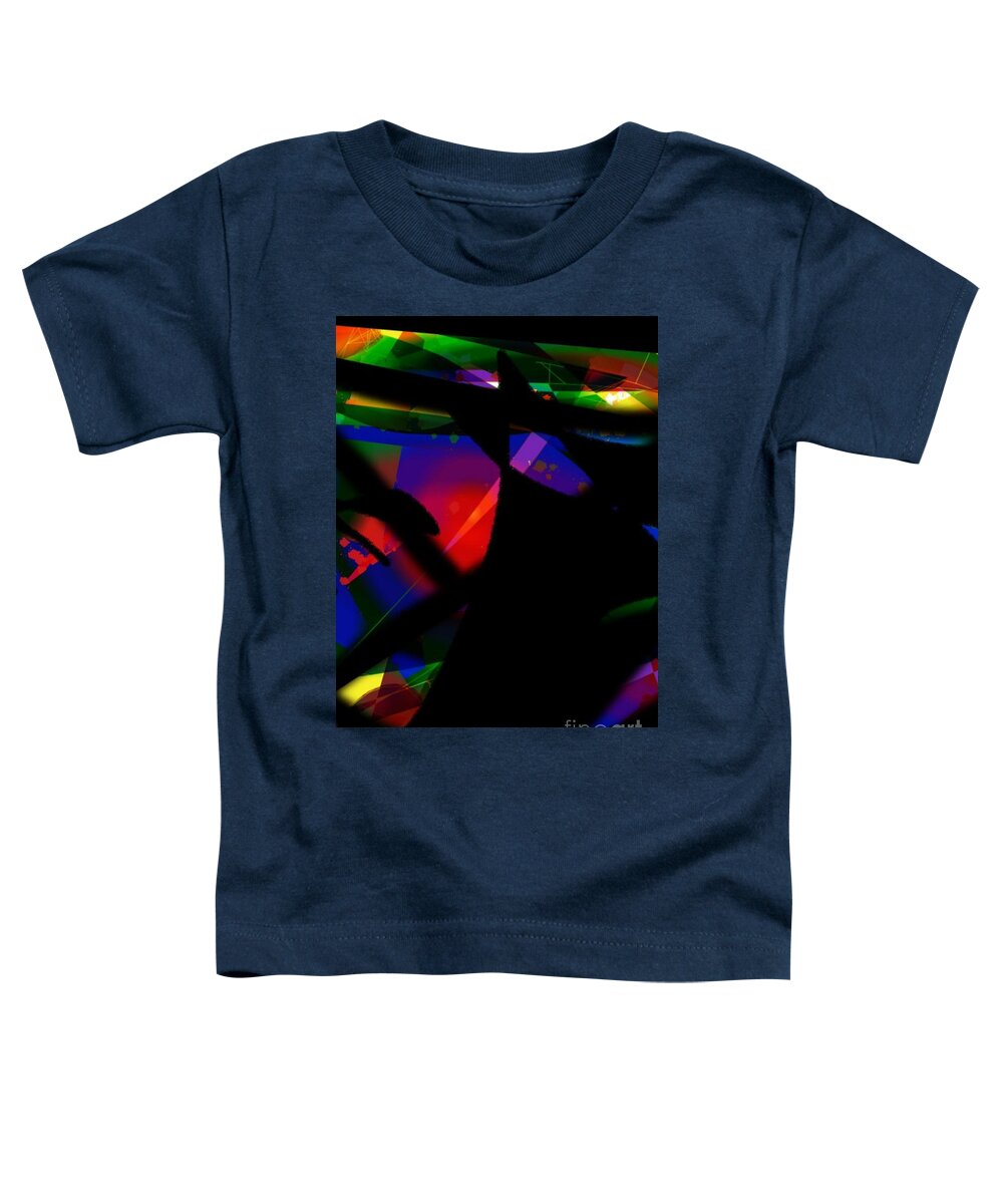 Homepage Toddler T-Shirt featuring the digital art Abstract #7 by Yvonne Padmos