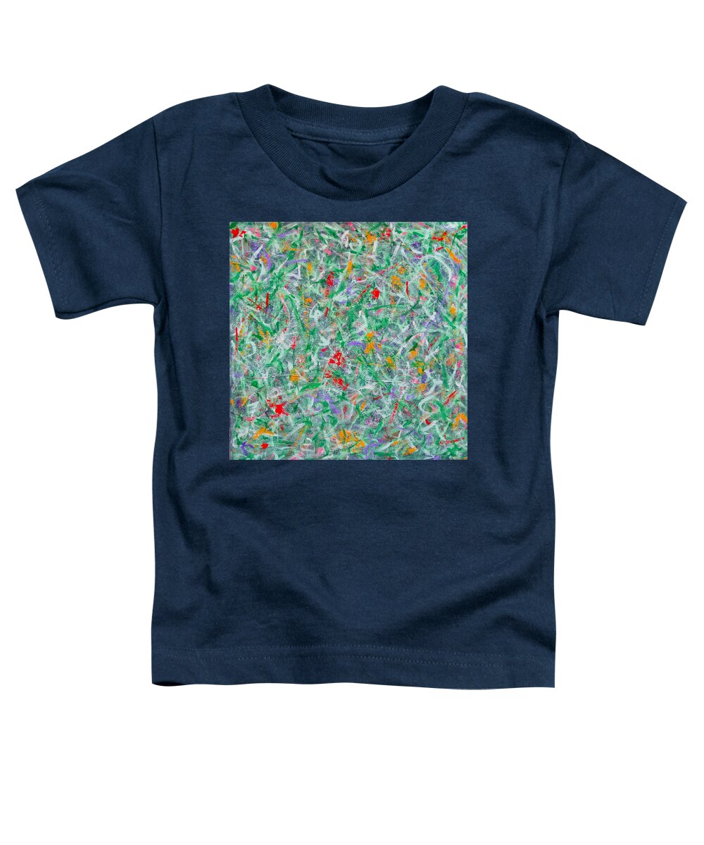 Acrylic Abstract Toddler T-Shirt featuring the painting Addicted to Paint No. 14 by J Loren Reedy