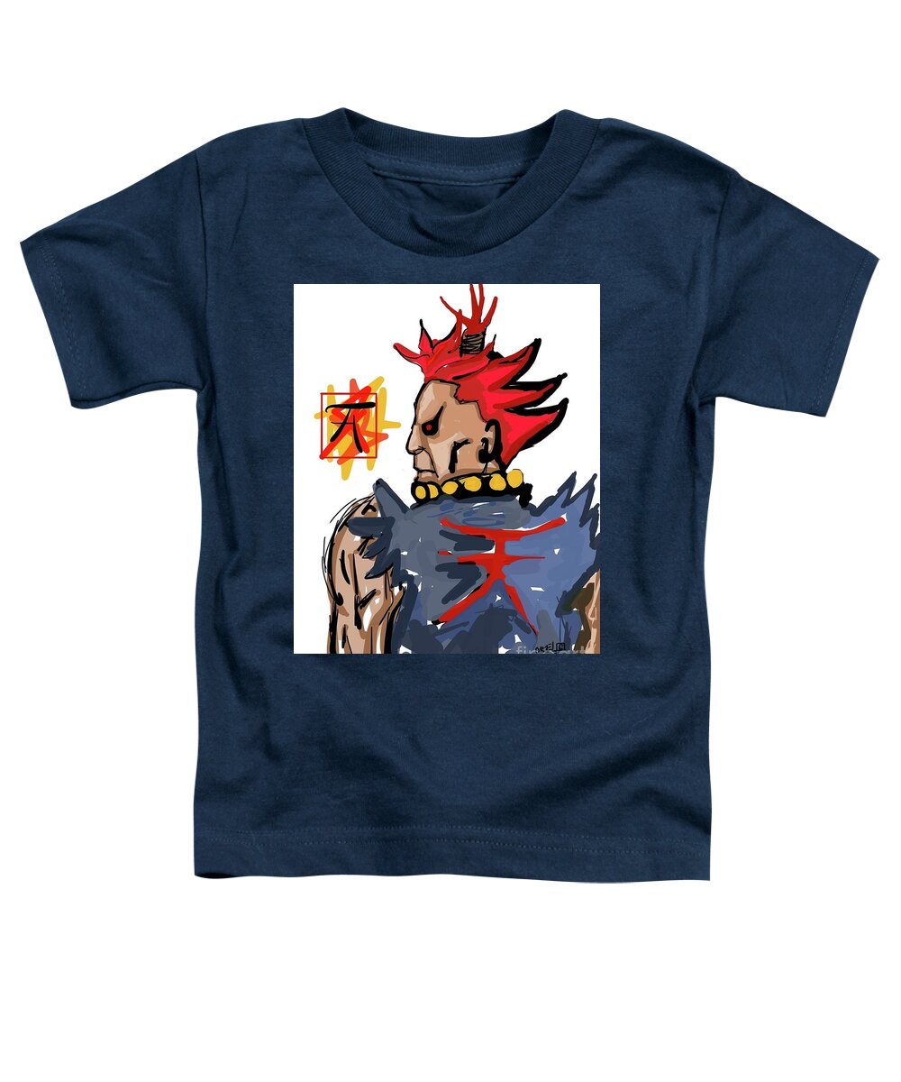  Toddler T-Shirt featuring the painting Akuma by Oriel Ceballos