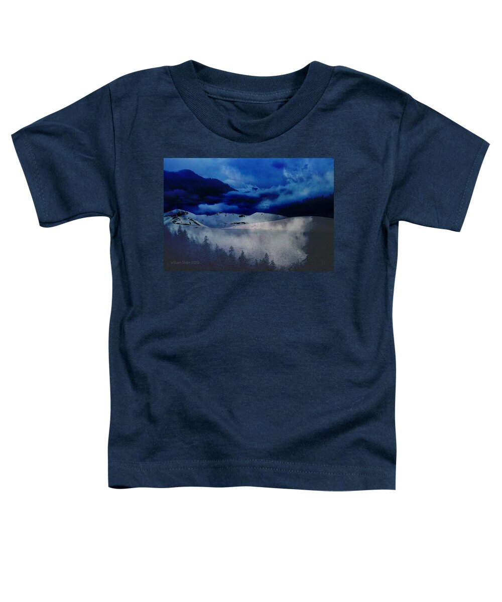 Alpine Toddler T-Shirt featuring the photograph Alpine Winter Storm by William Slider