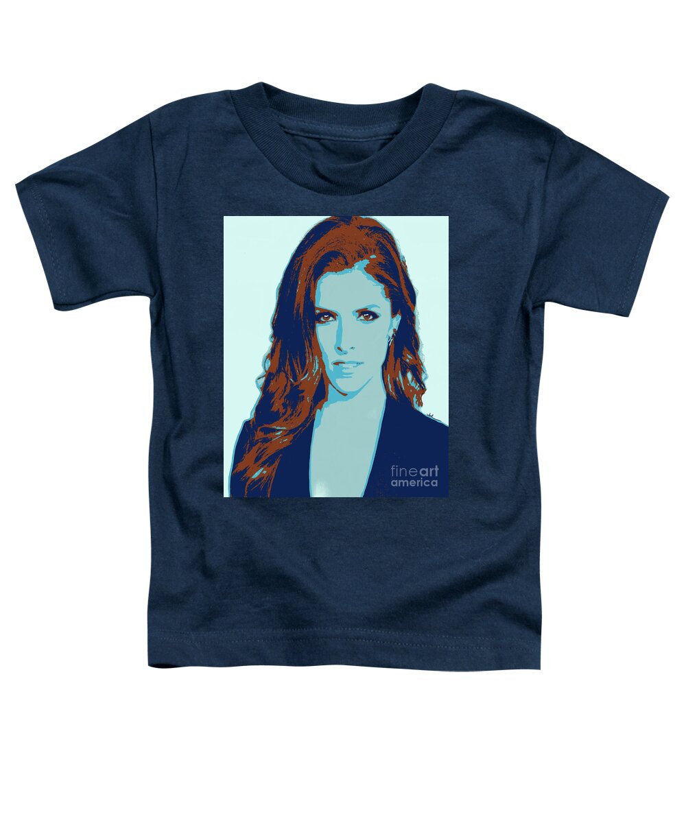 Anna Kendrick Toddler T-Shirt featuring the painting Anna Kendrick 2020 by Jack Bunds