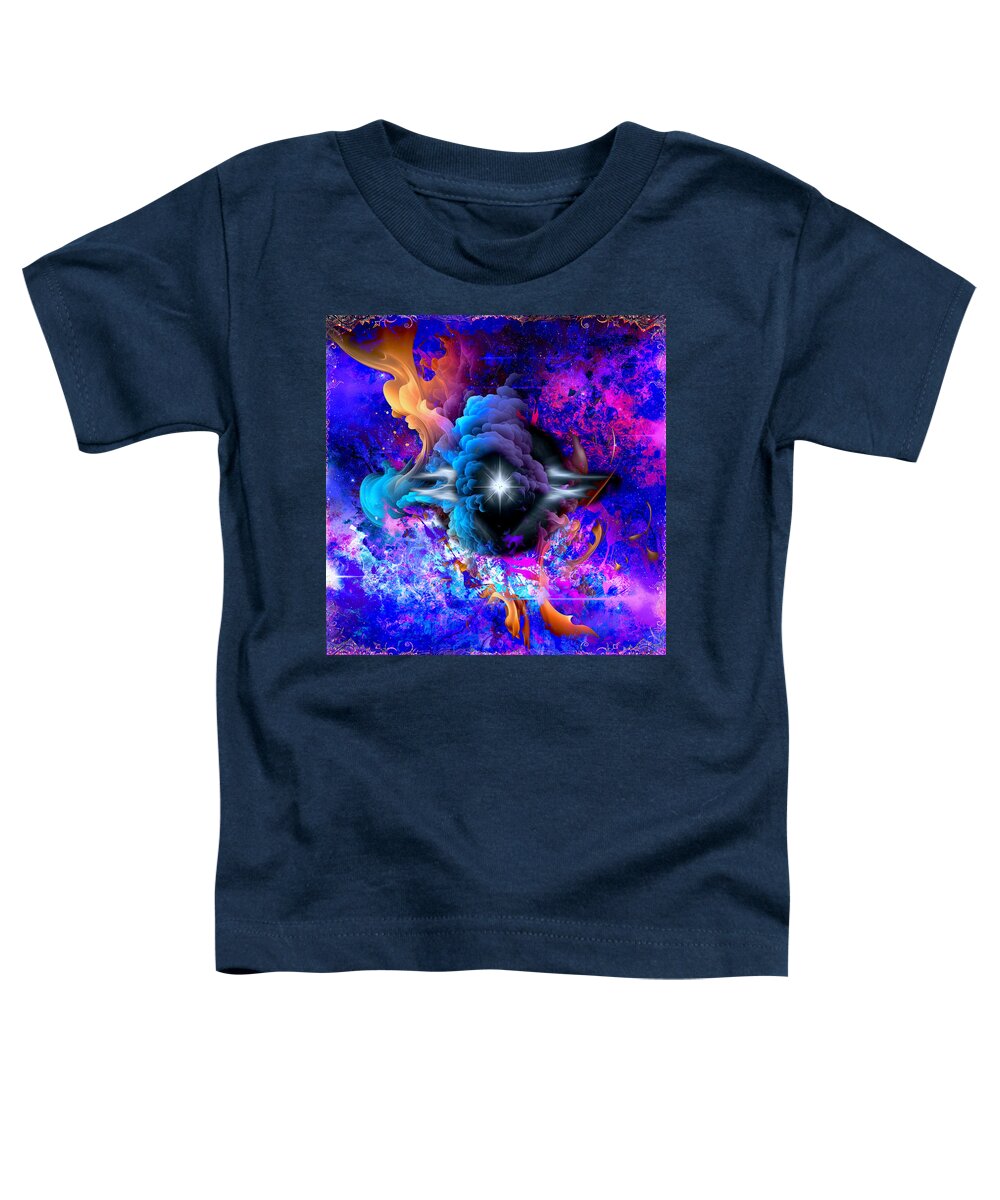 Abstract Toddler T-Shirt featuring the digital art Another Dimension by Michael Damiani