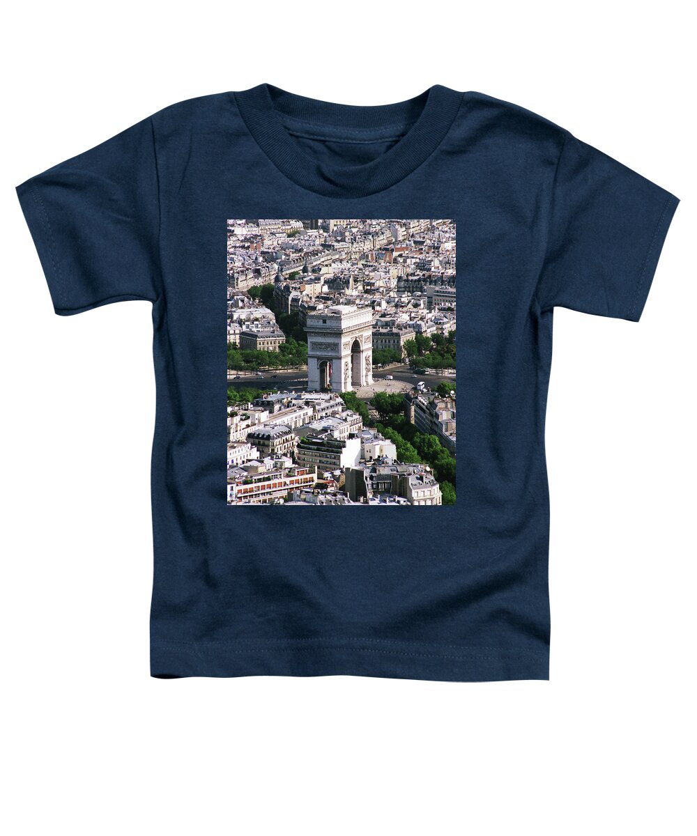 France Toddler T-Shirt featuring the photograph Arc de Triomphe by Jim Feldman