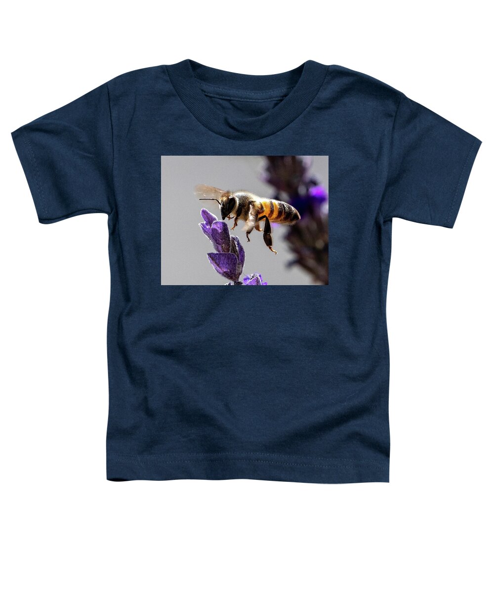 Bees Toddler T-Shirt featuring the photograph Bee the Lavender by Joe Schofield