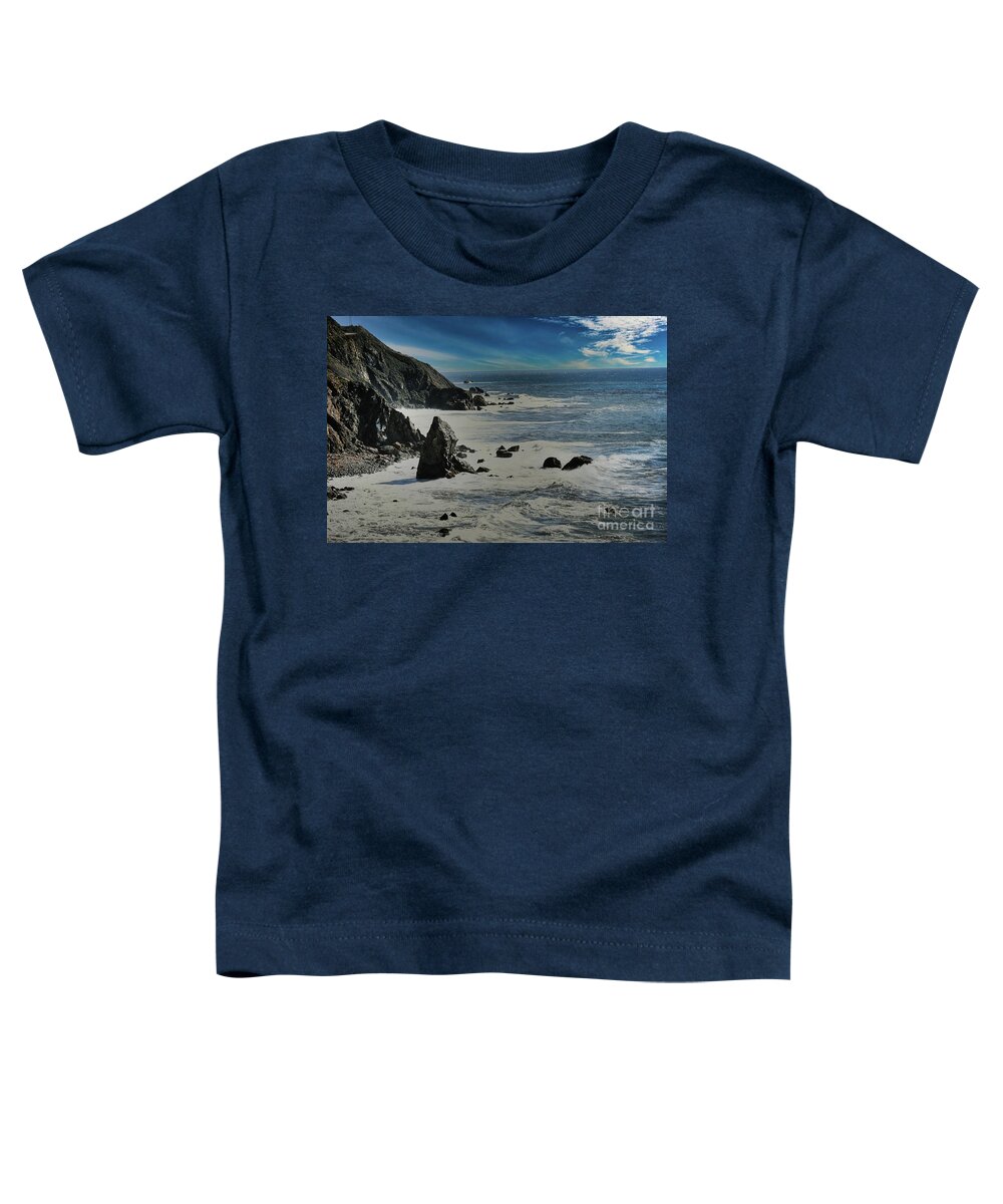 California Toddler T-Shirt featuring the photograph Big Sur California Coastline by Chuck Kuhn