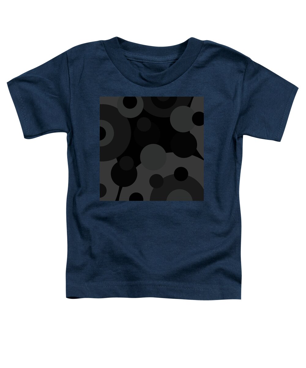 Black Toddler T-Shirt featuring the digital art Black Aesthetic by Amelia Pearn