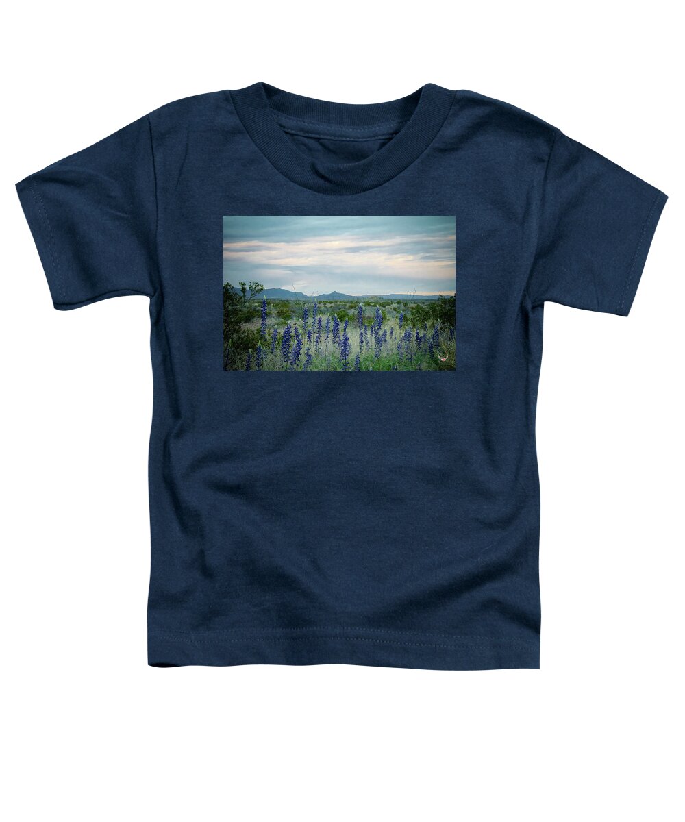 Bluebonnets Toddler T-Shirt featuring the photograph Bluebonnets Reaching for the Sky by Pam Rendall
