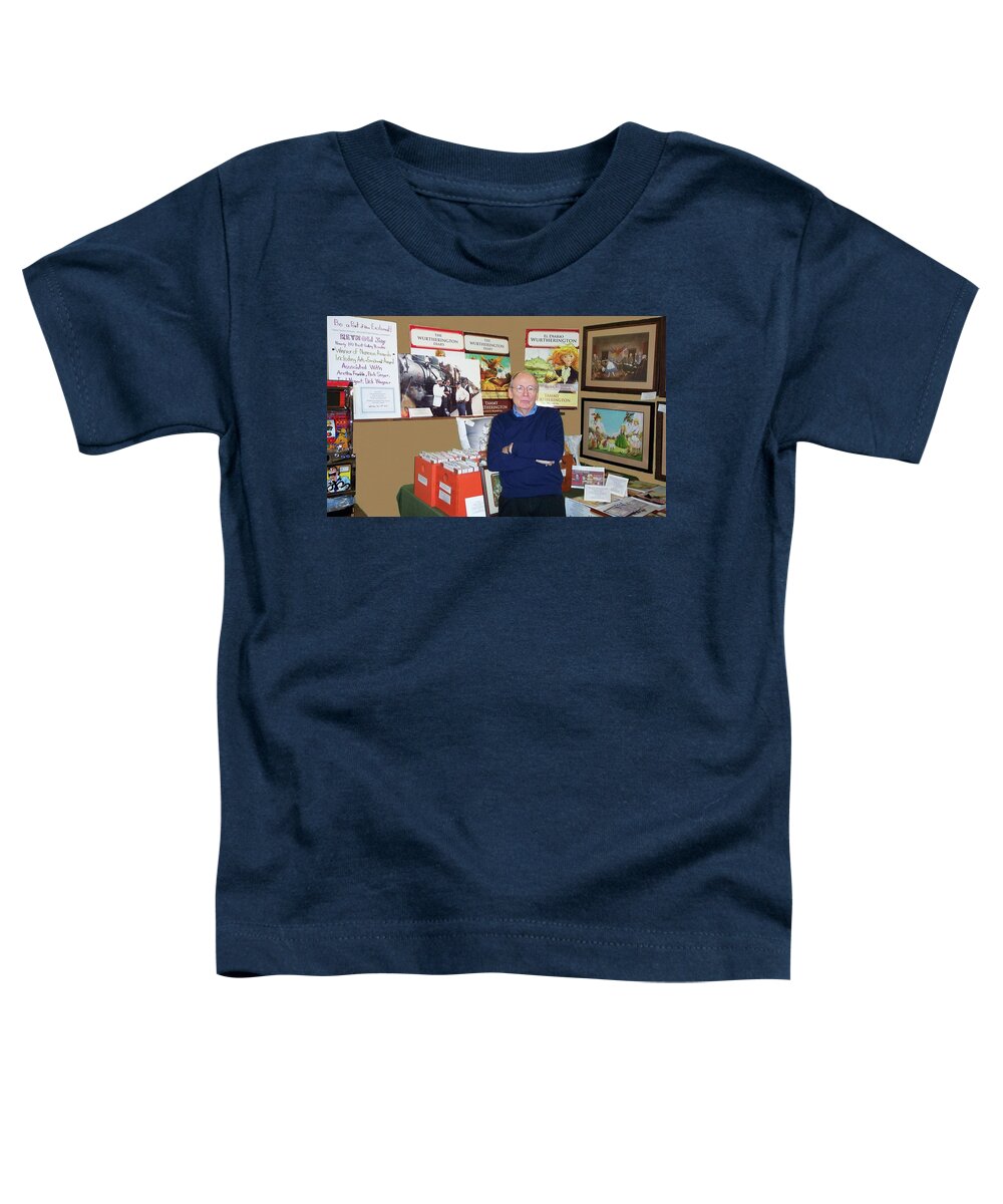 Reynold Jay Toddler T-Shirt featuring the photograph Book Signing Booth Antique Warehouse by Reynold Jay
