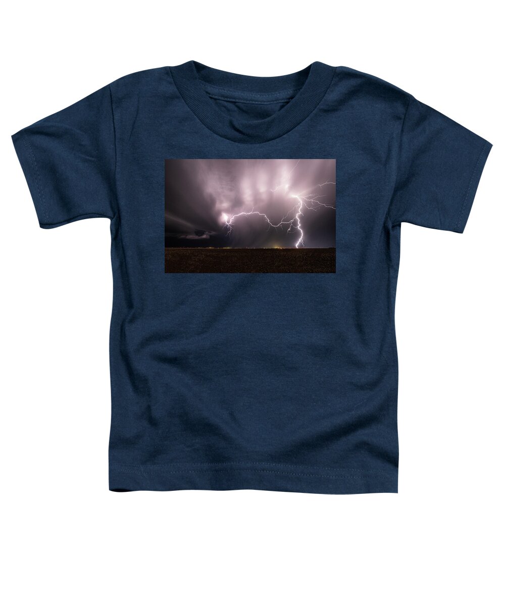 Lightning Toddler T-Shirt featuring the photograph Electric Reach by Marcus Hustedde
