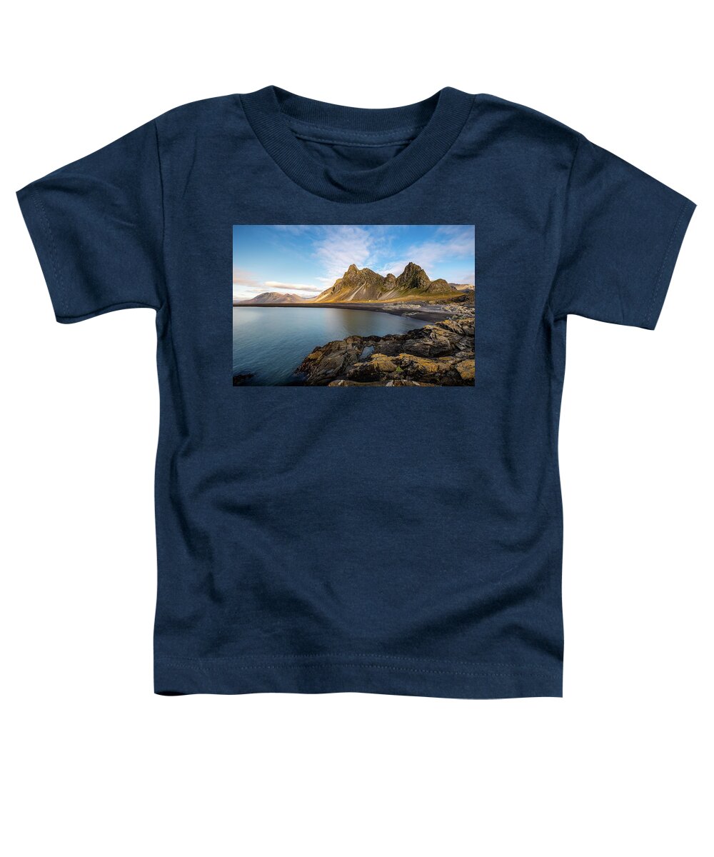 Eystrahorn Toddler T-Shirt featuring the photograph Eystrahorn Mountain in Iceland by Alexios Ntounas