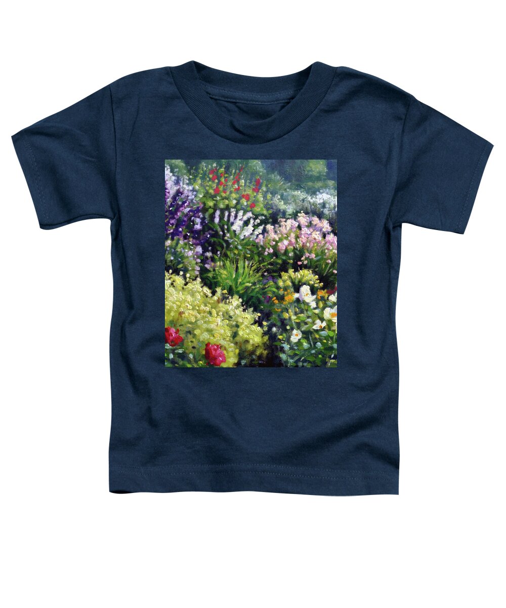 Paintings Toddler T-Shirt featuring the painting Floral Patterns by Rick Hansen