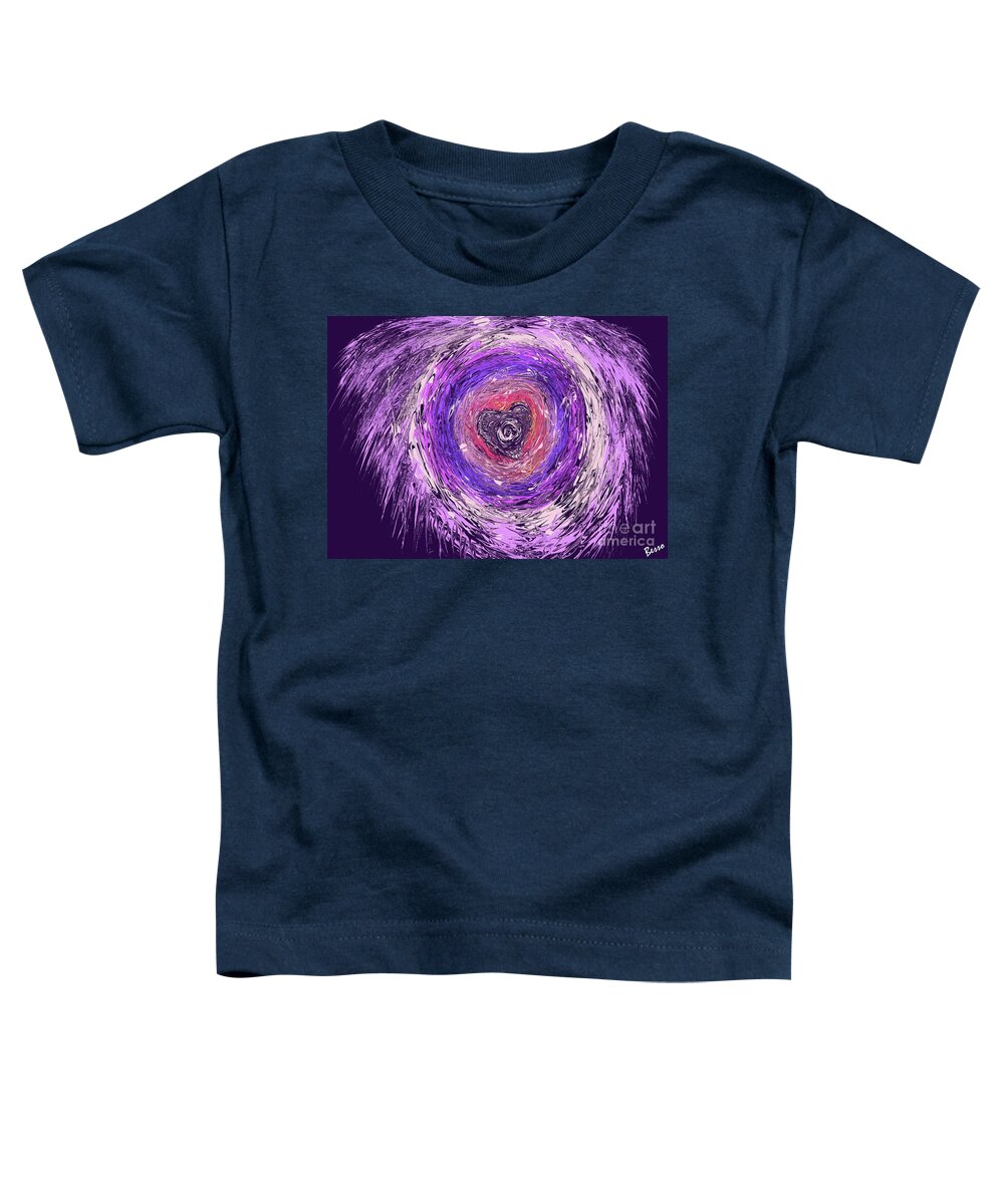 Flower Toddler T-Shirt featuring the digital art Flower Power by Mars Besso