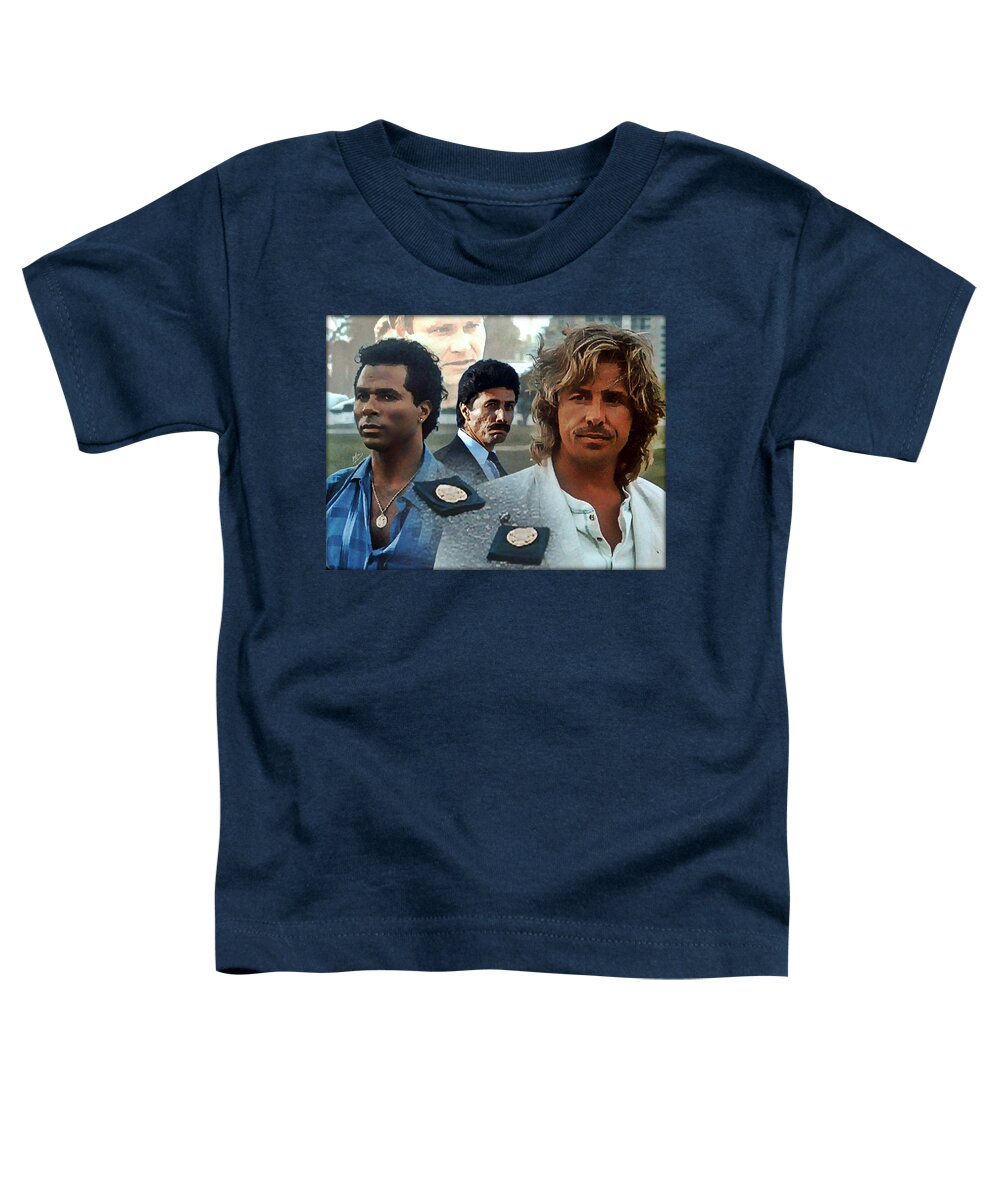 Miami Vice Toddler T-Shirt featuring the painting Freefall 13 by Mark Baranowski
