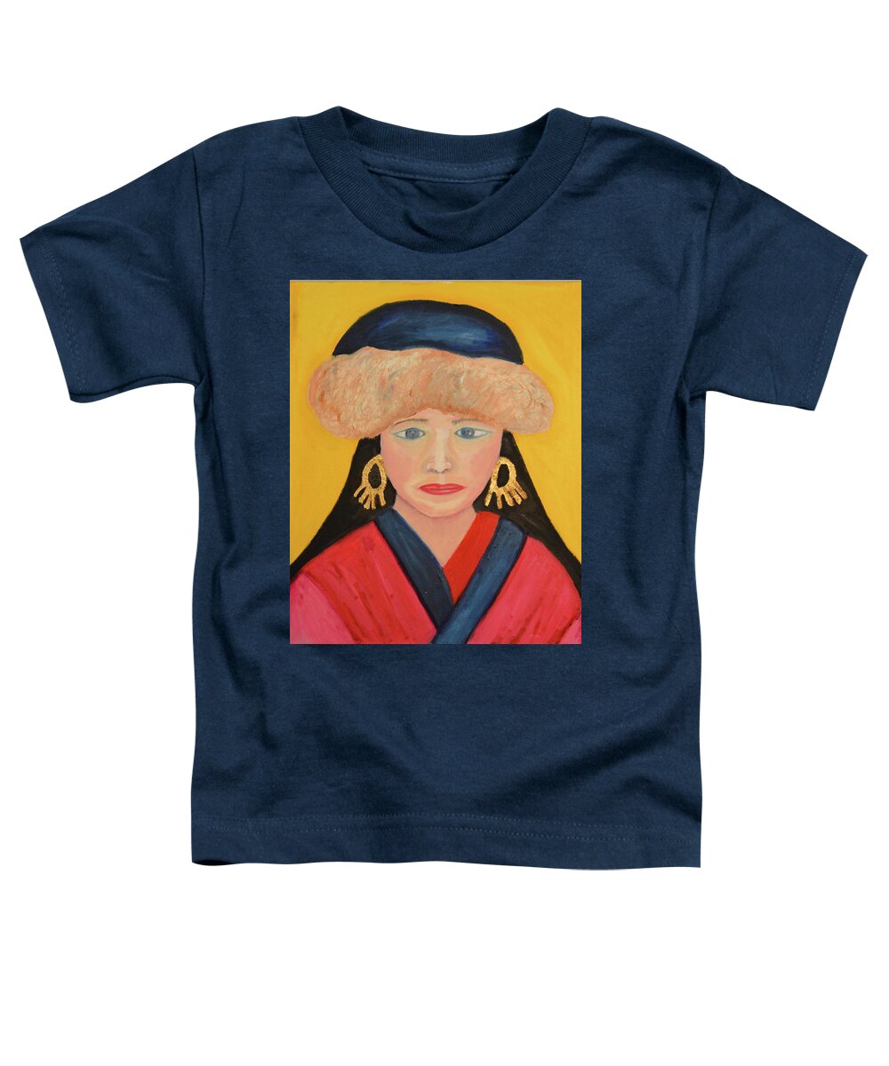 Decorate Toddler T-Shirt featuring the painting From Ulaanbaatar by Anita Hummel