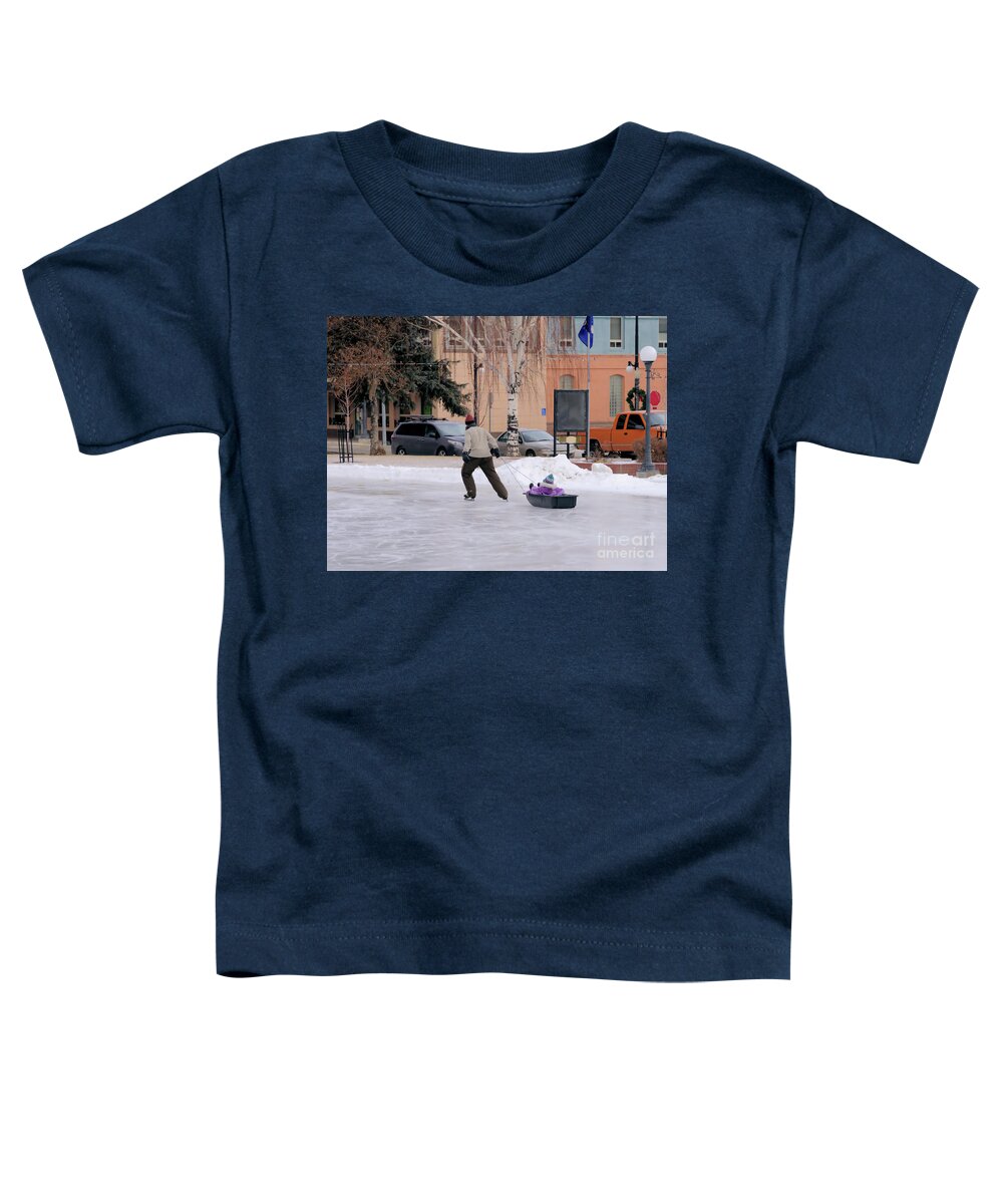 Wintertime Toddler T-Shirt featuring the photograph Fun for Baby by Kae Cheatham