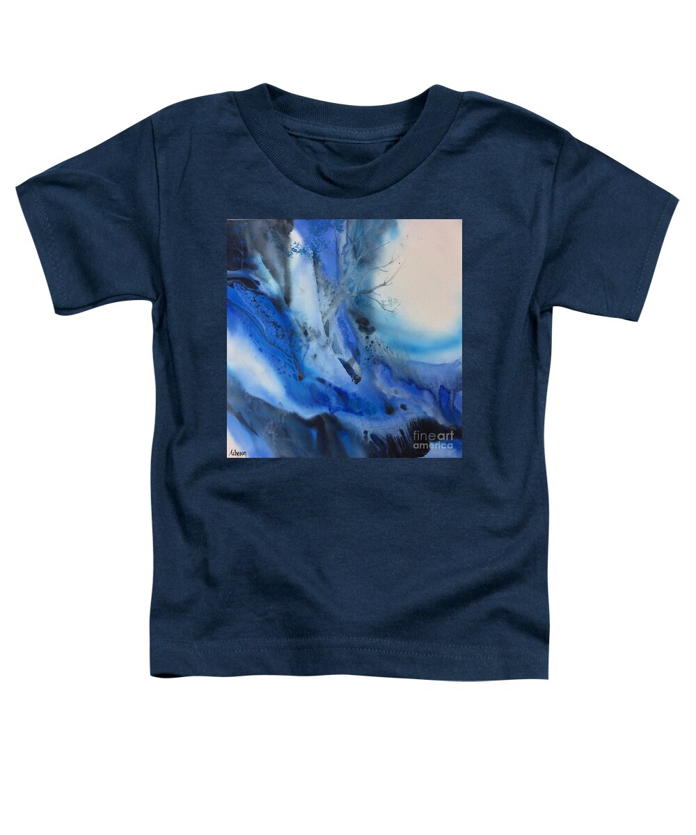 Abstract Toddler T-Shirt featuring the painting Givre by Donna Acheson-Juillet