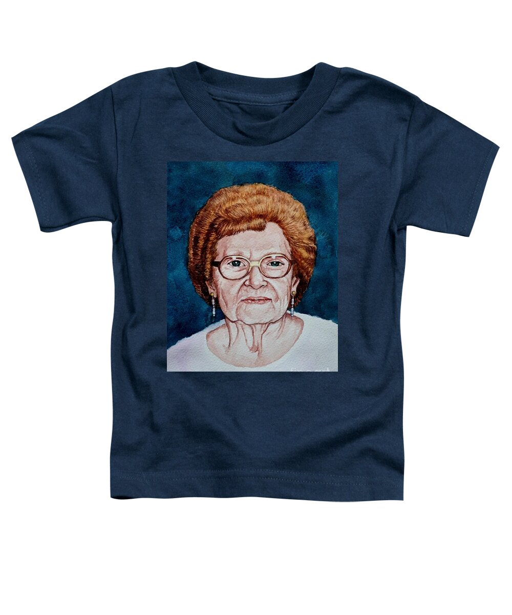 Simon Toddler T-Shirt featuring the painting Grandma Simon by Christopher Shellhammer