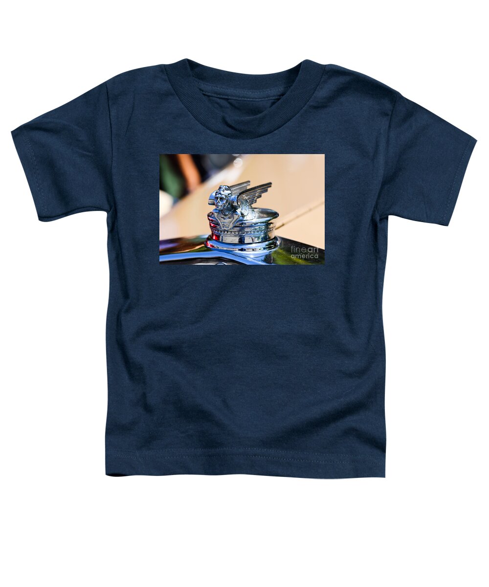 Cars Toddler T-Shirt featuring the photograph Hood Ornament by Vivian Krug Cotton