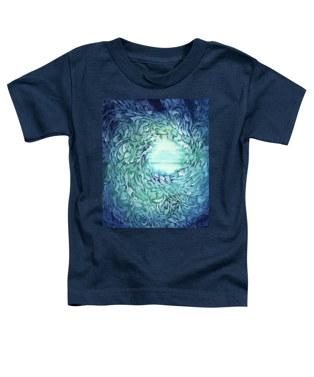 Watercolour Toddler T-Shirt featuring the painting I Can't Believe It Is 2 Months by Petra Rau