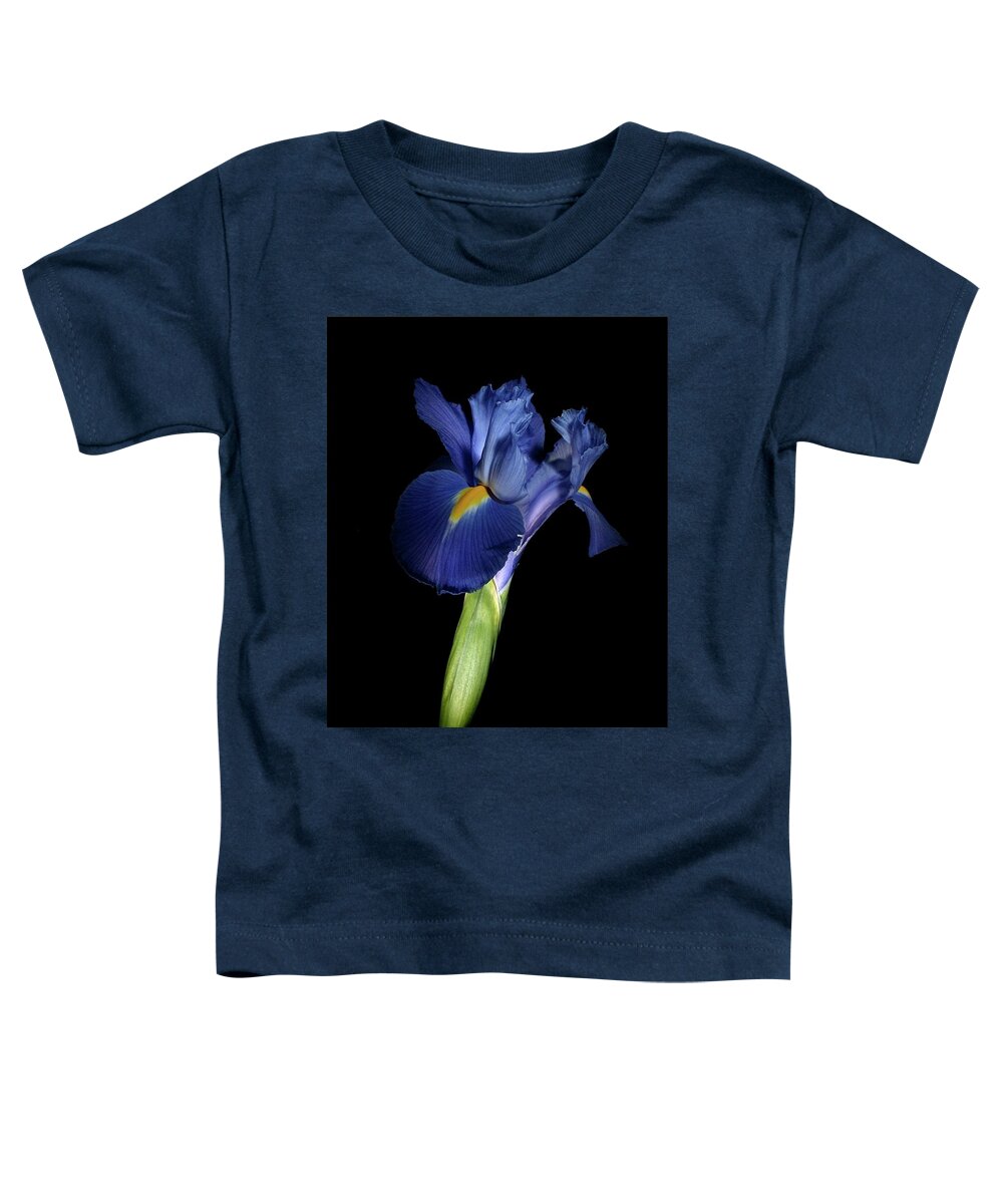 Macro Toddler T-Shirt featuring the photograph Iris 041807 by Julie Powell