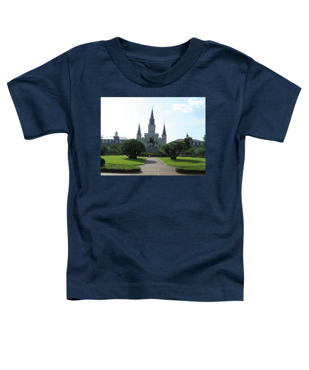 Jackson Square Toddler T-Shirt featuring the photograph Jackson Square by Heather E Harman