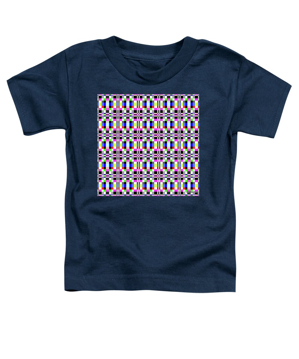 Orthogonal Toddler T-Shirt featuring the mixed media Joy - C by Gianni Sarcone