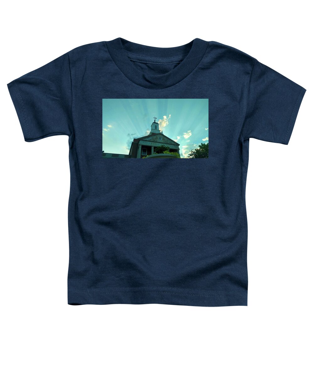 Kirkwood Toddler T-Shirt featuring the photograph Kirkwood Sunbeams by Curtis Krusie