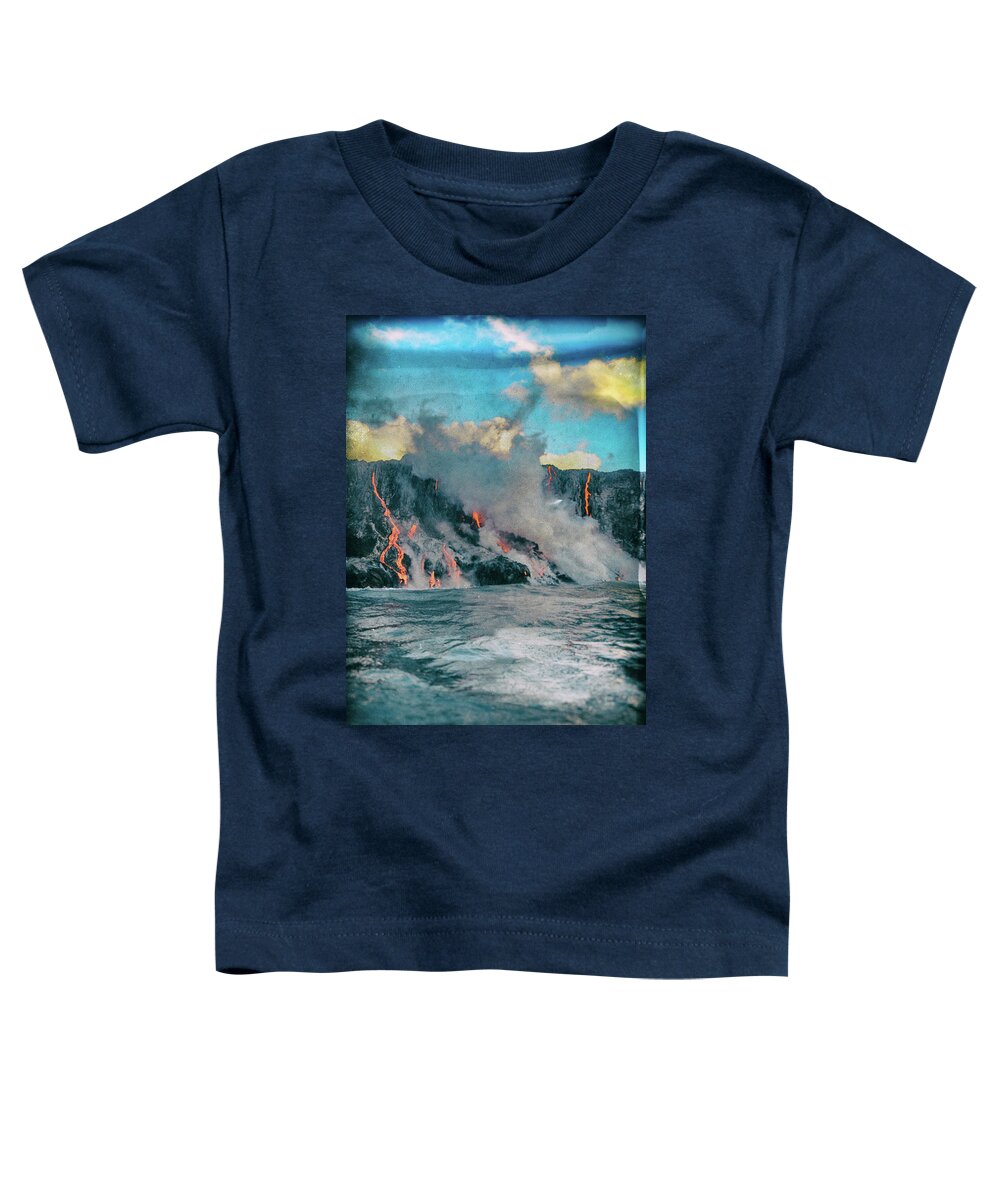 Hawaii Toddler T-Shirt featuring the photograph Lava 5 by Lawrence Knutsson