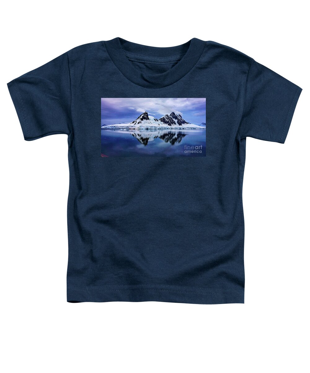 Antarctica Toddler T-Shirt featuring the photograph Lemaire channel by Darcy Dietrich