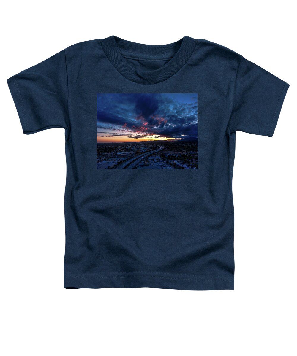 Sunset Toddler T-Shirt featuring the photograph Midnight Sunet by Marcus Jones