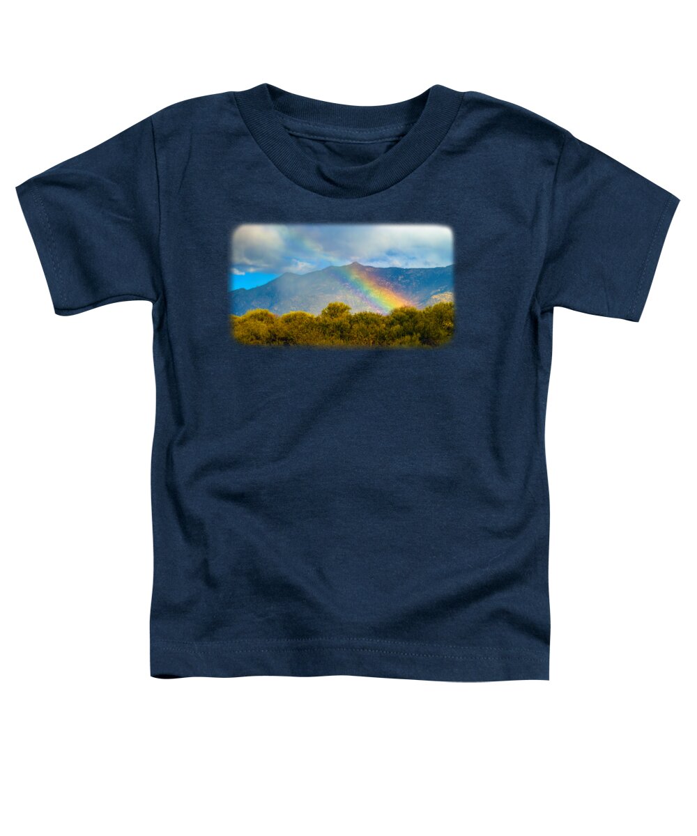 Fog Toddler T-Shirt featuring the photograph Misty Mountain Rainbow 25016 by Mark Myhaver