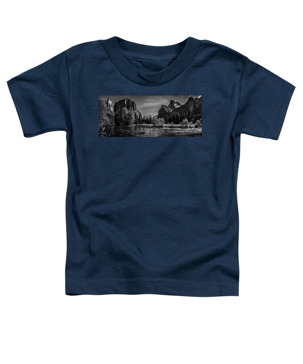 Black And White Toddler T-Shirt featuring the photograph Moody Mountain View by Az Jackson