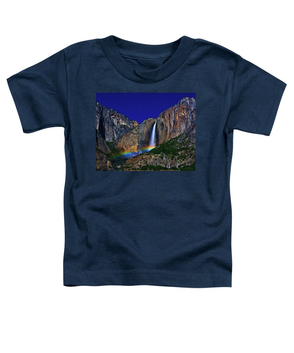 Yosemite Toddler T-Shirt featuring the photograph Moonbow by Beth Sargent
