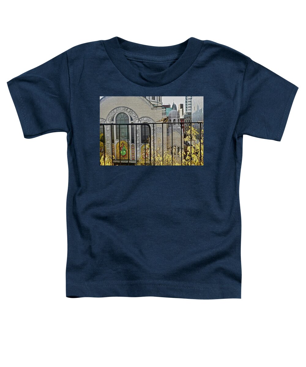 New York City Window View Toddler T-Shirt featuring the photograph My Window View by Joan Reese