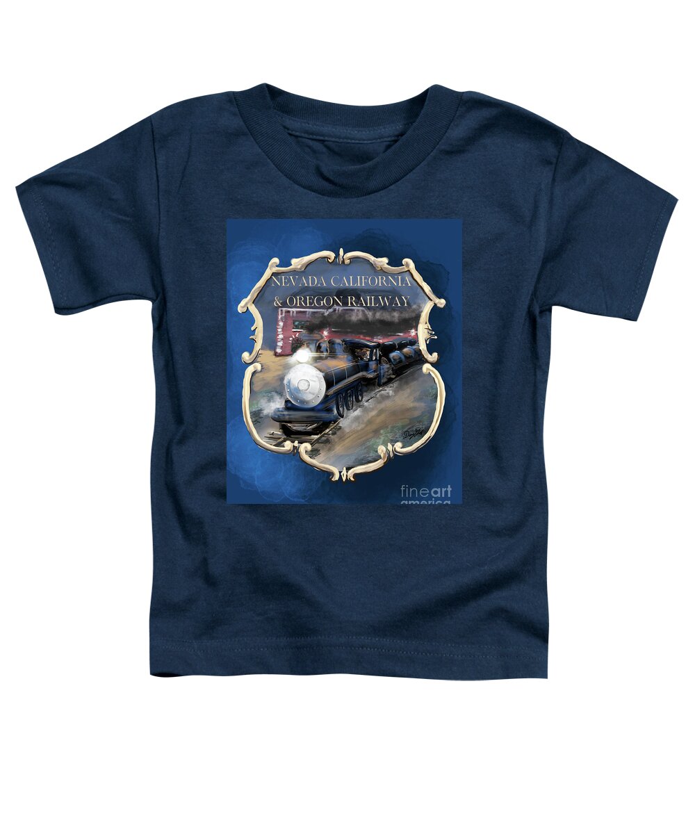 Trains Toddler T-Shirt featuring the digital art NC and O Railway by Doug Gist