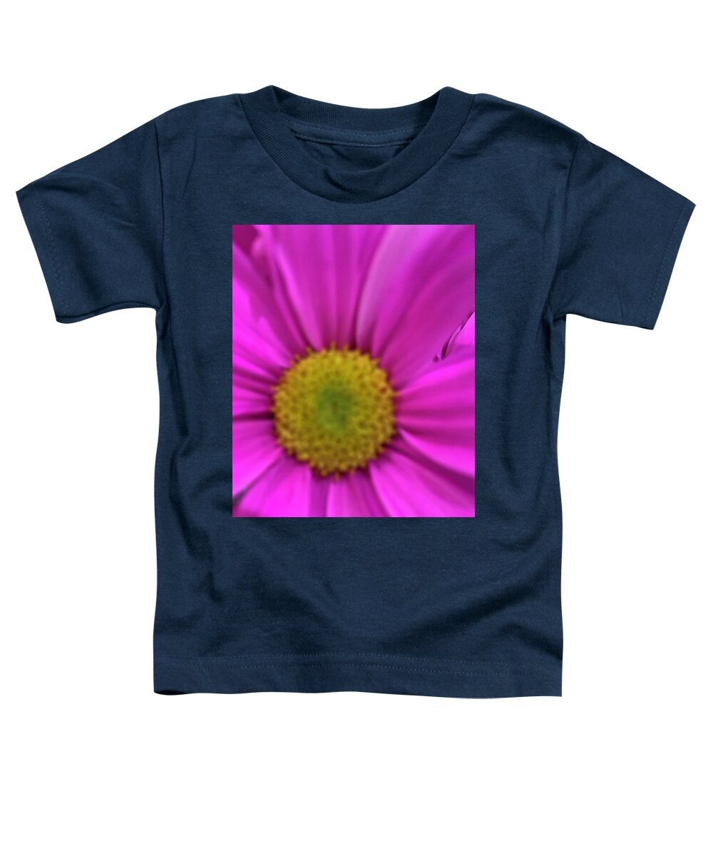 Neon Pink Daisy Toddler T-Shirt featuring the photograph Neon Pink Daisy by Janet Padgett