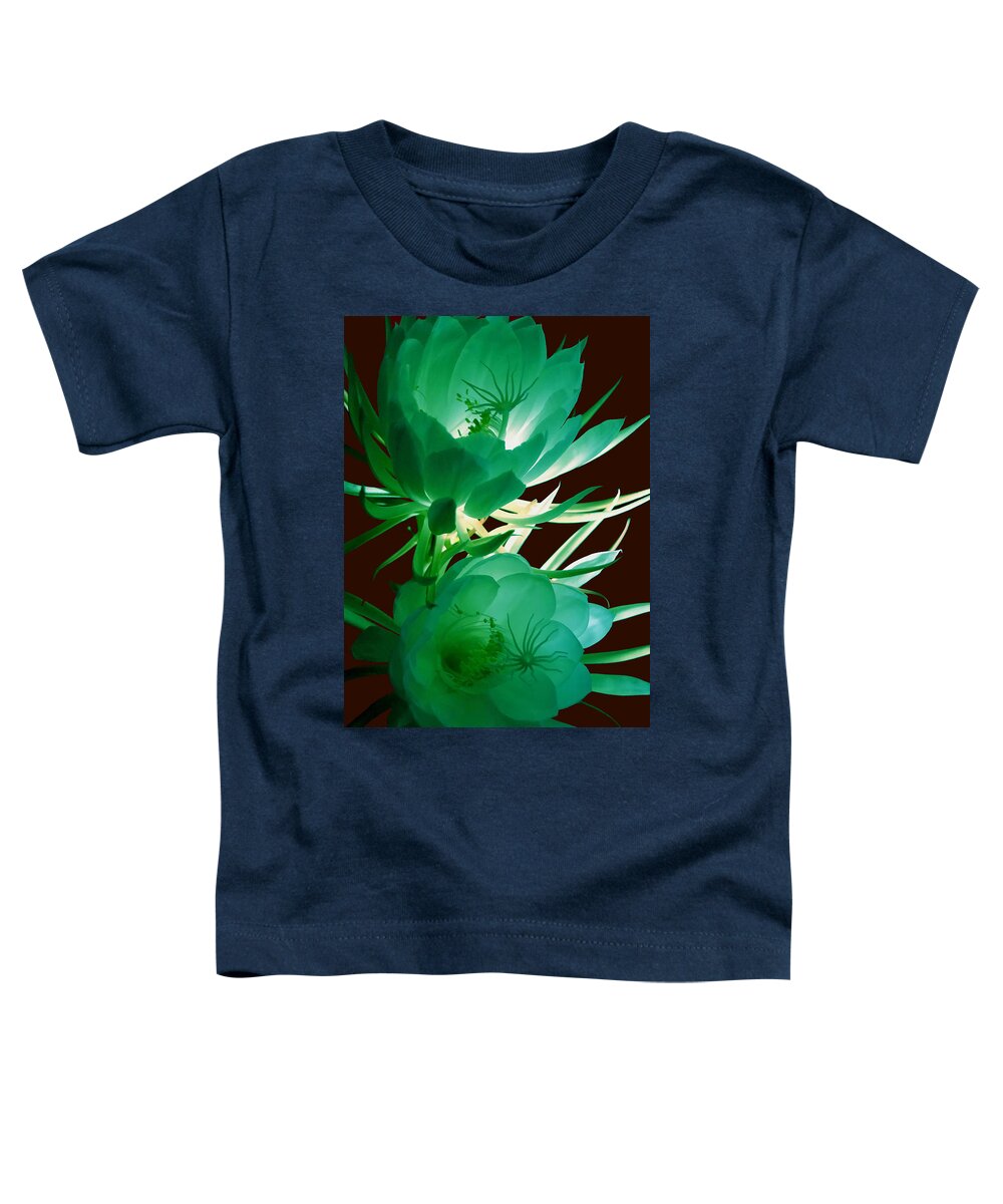 Flowers Toddler T-Shirt featuring the photograph Night Blooming Cereus by Vallee Johnson