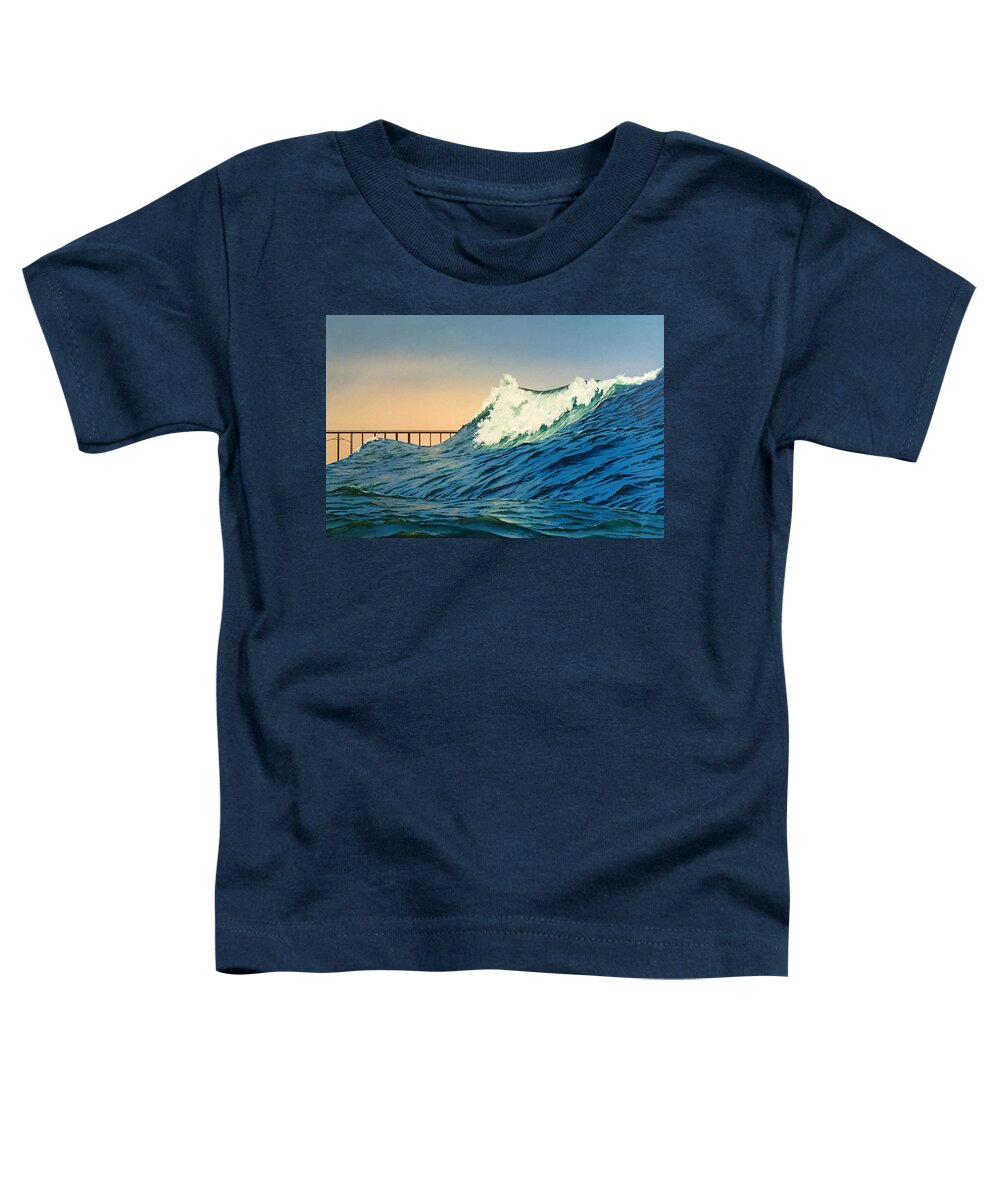 Surf Toddler T-Shirt featuring the painting North side by Philip Fleischer