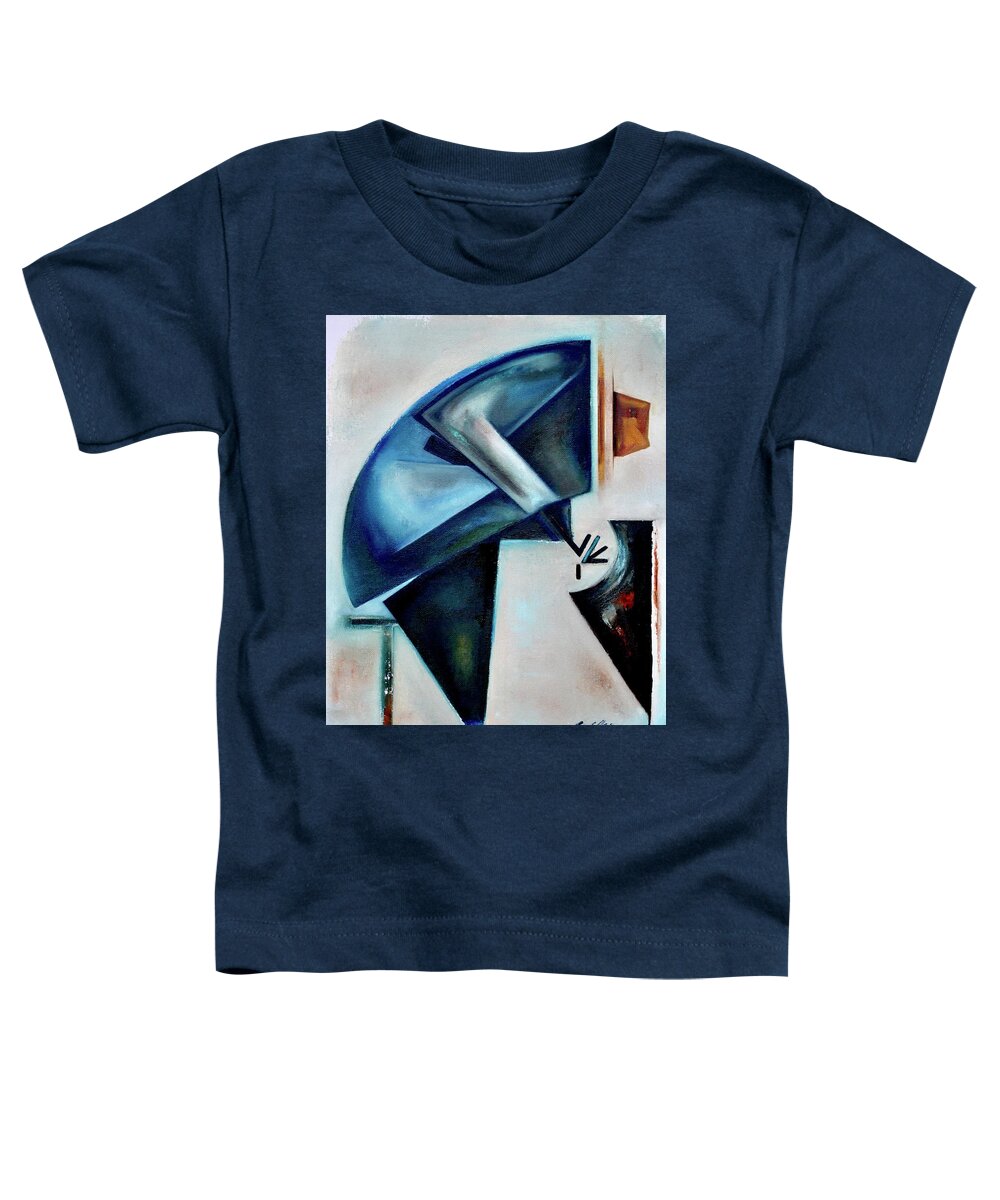Jazz Toddler T-Shirt featuring the painting Oblique / Fulcrum by Martel Chapman