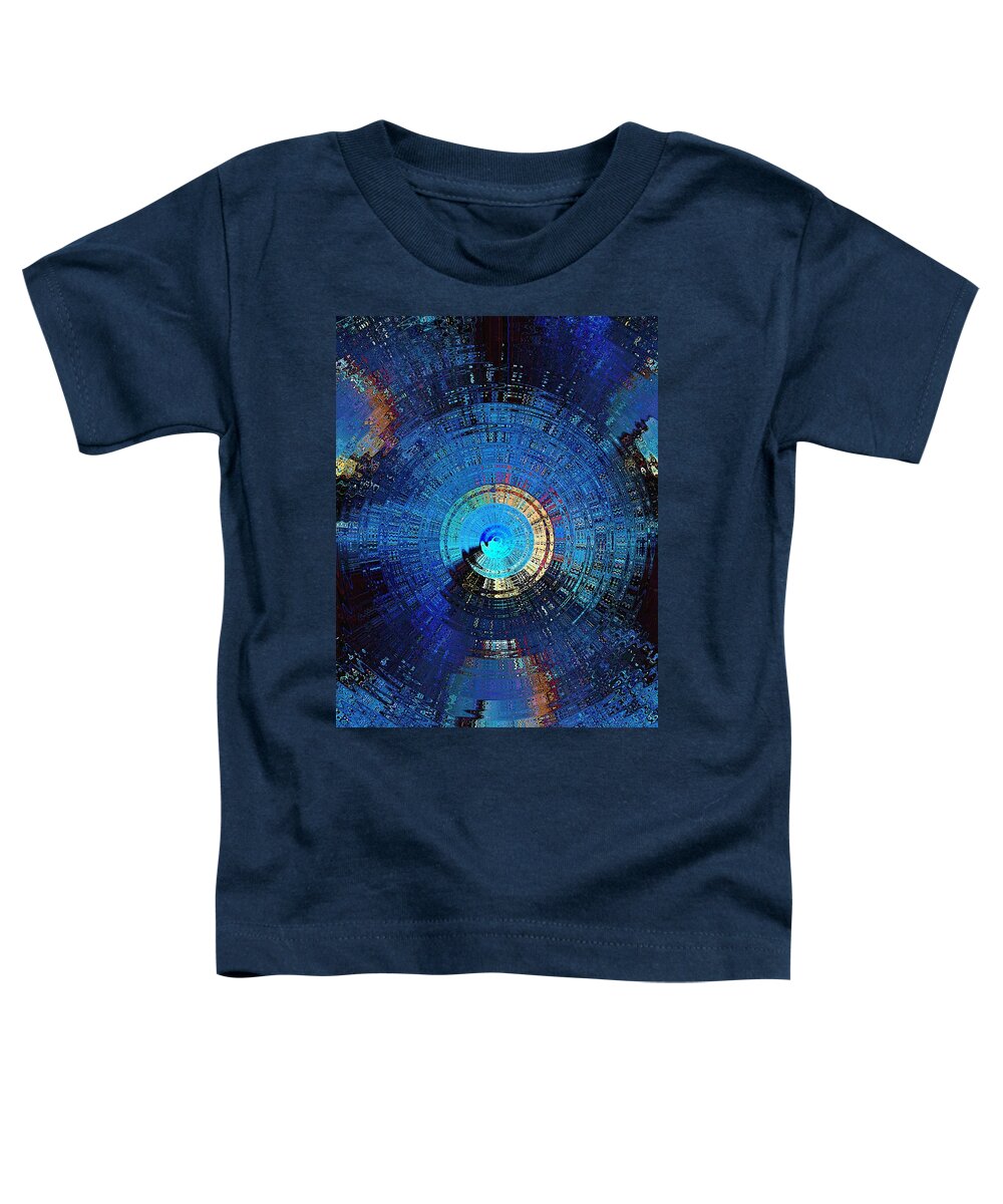 Blue Toddler T-Shirt featuring the digital art Octo Gravitas by David Manlove