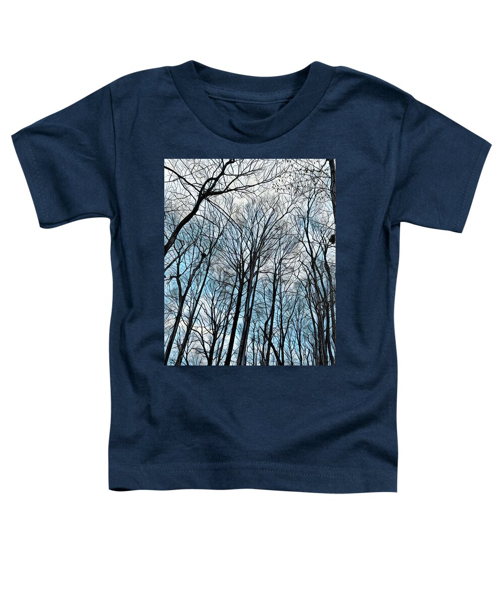 Trees Toddler T-Shirt featuring the photograph Pattys Path Tree Cover by Tim Nyberg