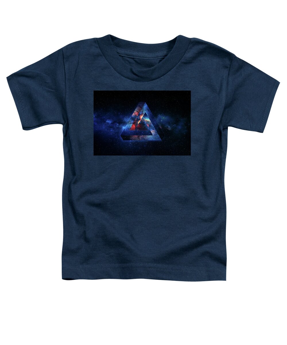 Stellar Toddler T-Shirt featuring the photograph Penrose Triangle Outer Space by Pelo Blanco Photo