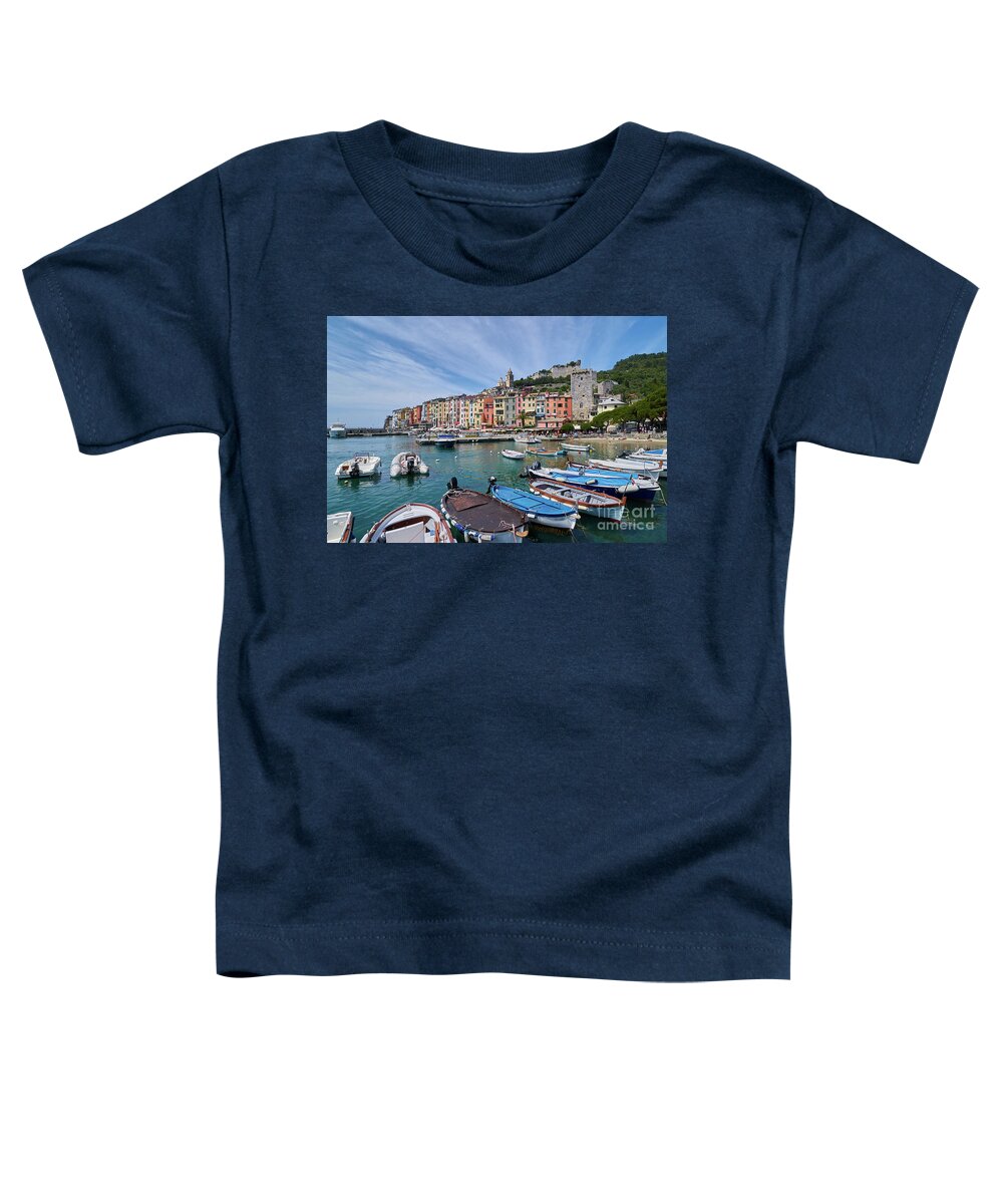 Colourful Buildings Toddler T-Shirt featuring the photograph Porto Venere by Neil Maclachlan