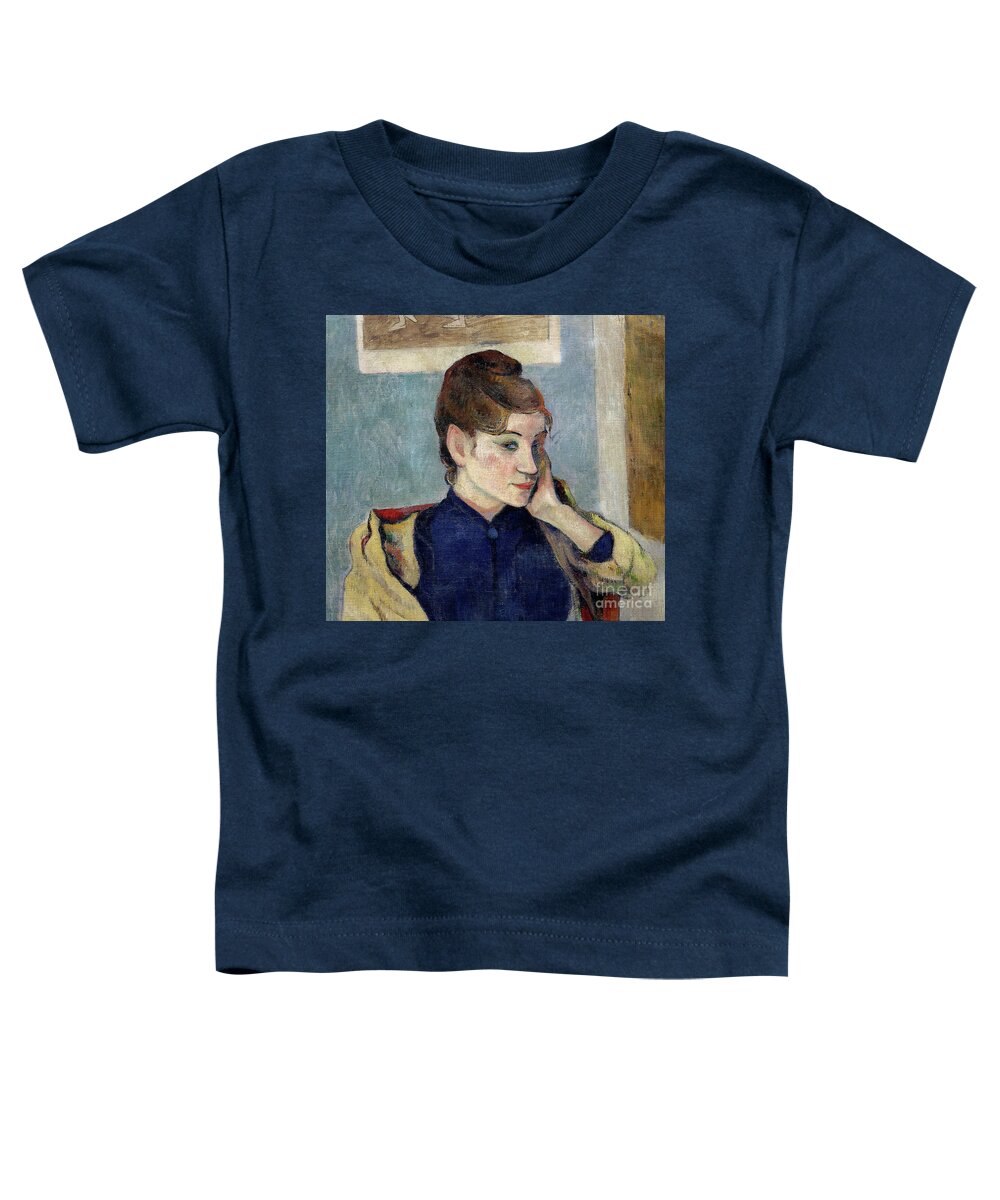Portrait Of Madeleine Bernard Toddler T-Shirt featuring the painting Portrait of Madeleine Bernard by Paul Gauguin