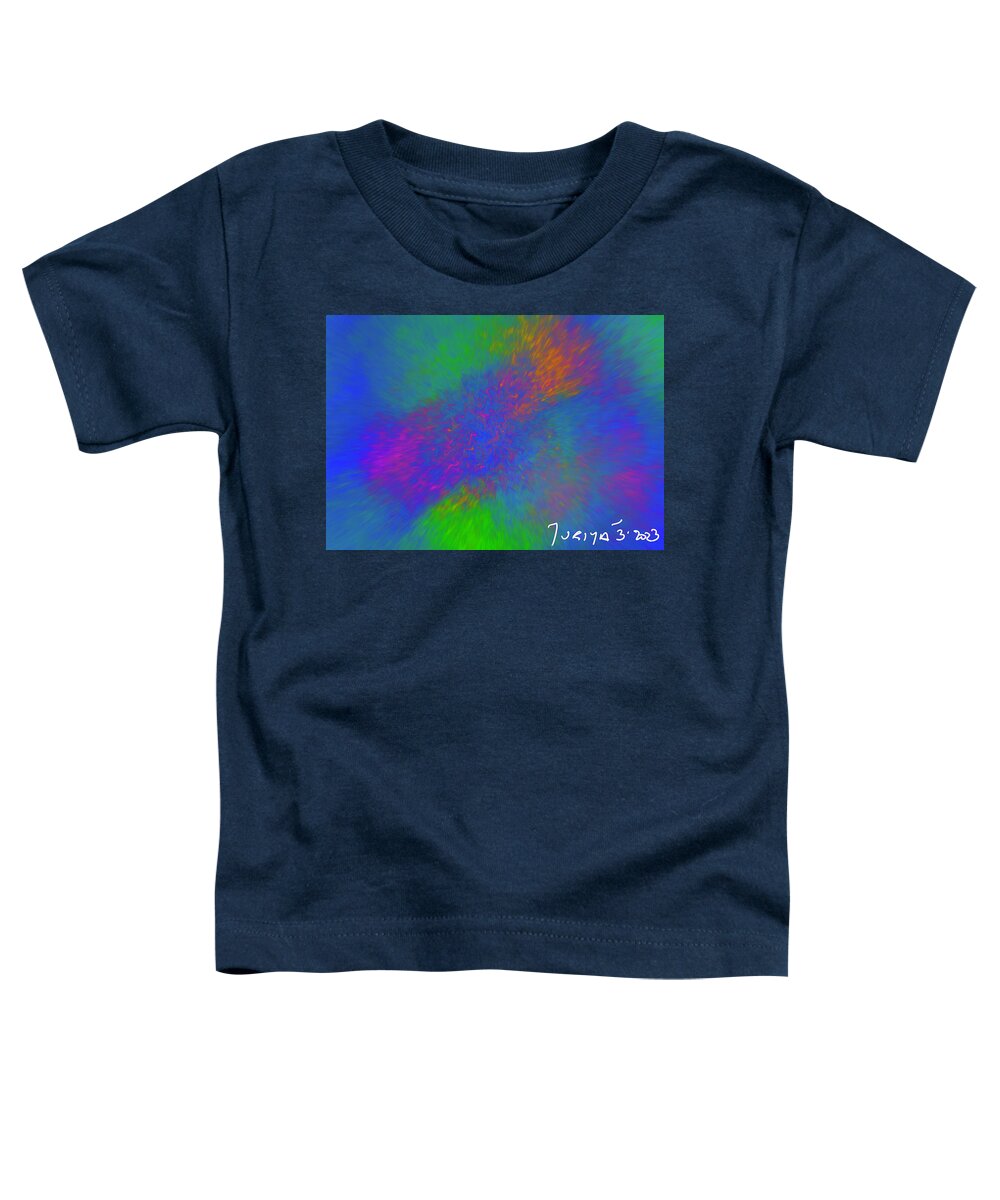 Vibrant Toddler T-Shirt featuring the digital art Rapid Motion by Greg Liotta