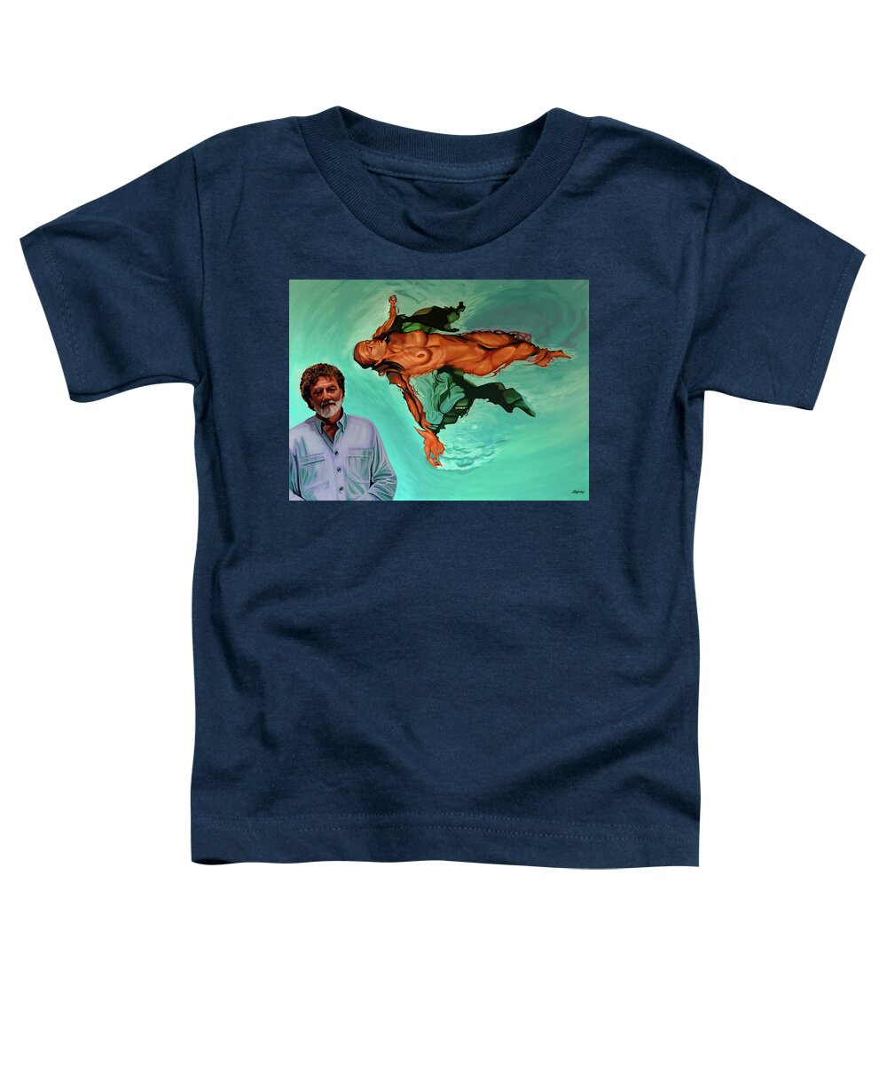 Lluis Ribas Toddler T-Shirt featuring the painting Ribas and Crisalda Painting by Paul Meijering