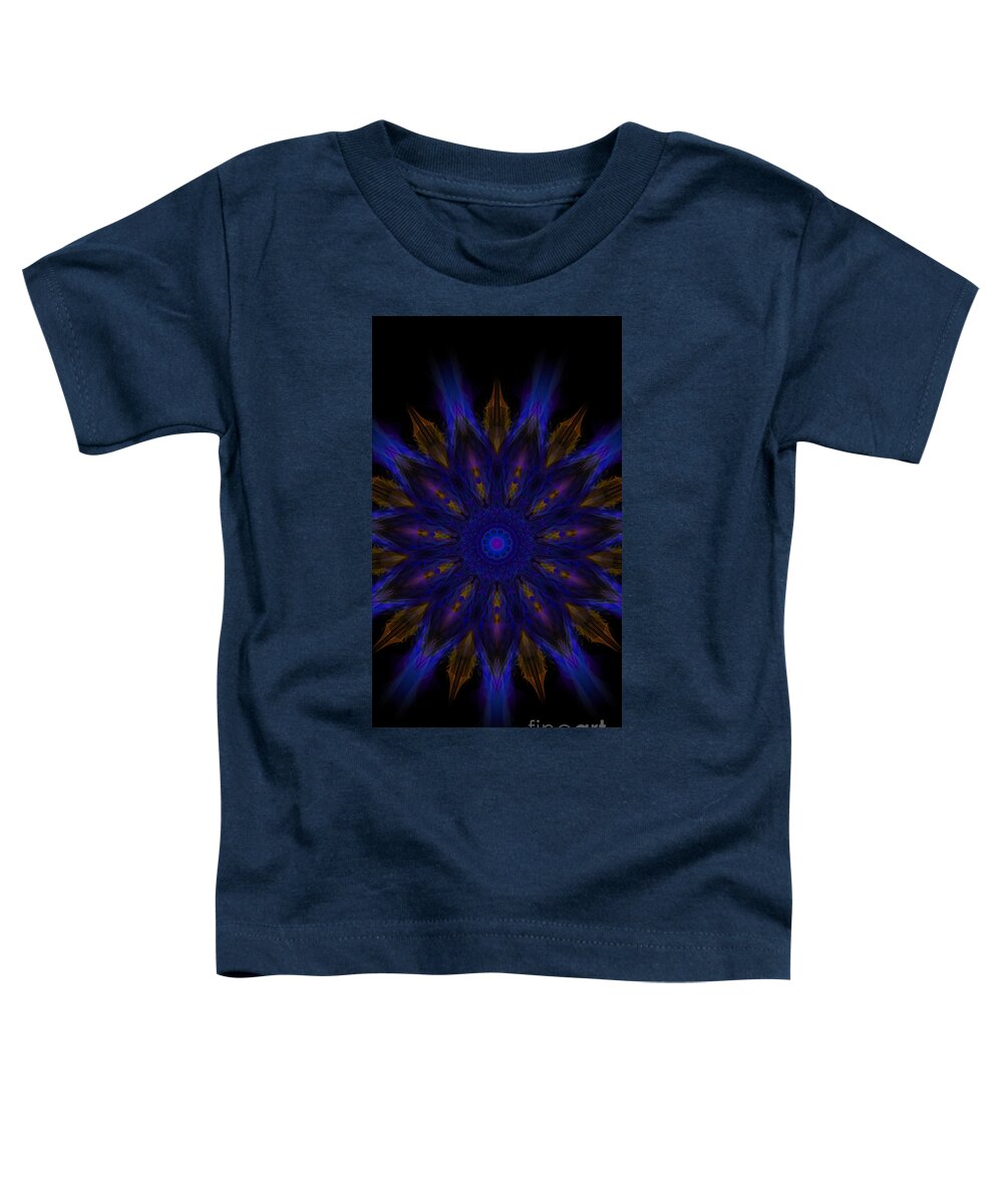 This Mandala Is Known As The Royalty Eleven Mandala. It Is A Complex And Intricate Design That Has Been Used In Spiritual Practices For Centuries. It Is Believed To Represent The Eleven Realms Of The Spiritual World Toddler T-Shirt featuring the digital art Royalty Eleven Mandala by Michael Canteen