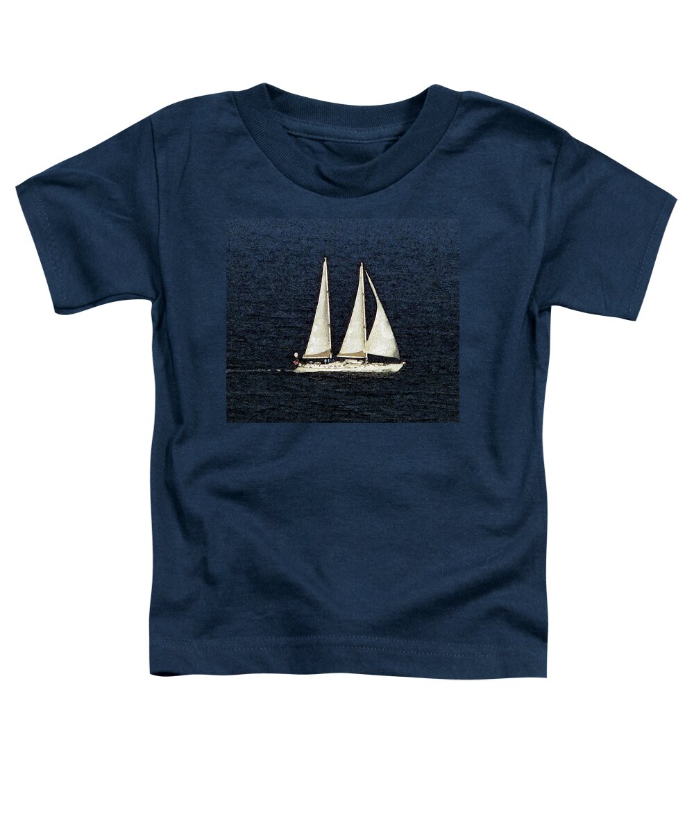 Sail Toddler T-Shirt featuring the photograph Sailing the Ocean by Corinne Carroll