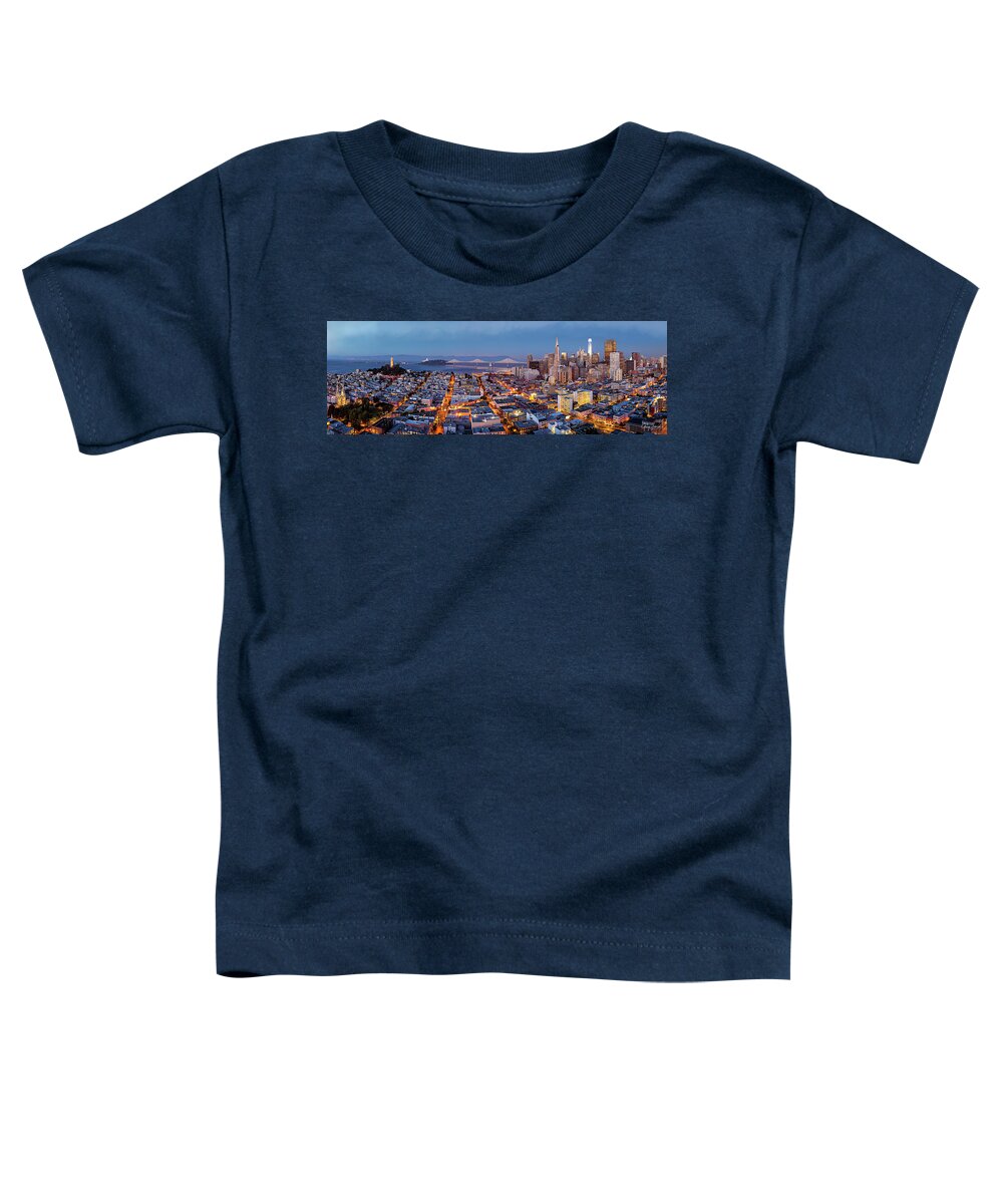 Gary-johnson Toddler T-Shirt featuring the photograph San Francisco Skyline by Gary Johnson
