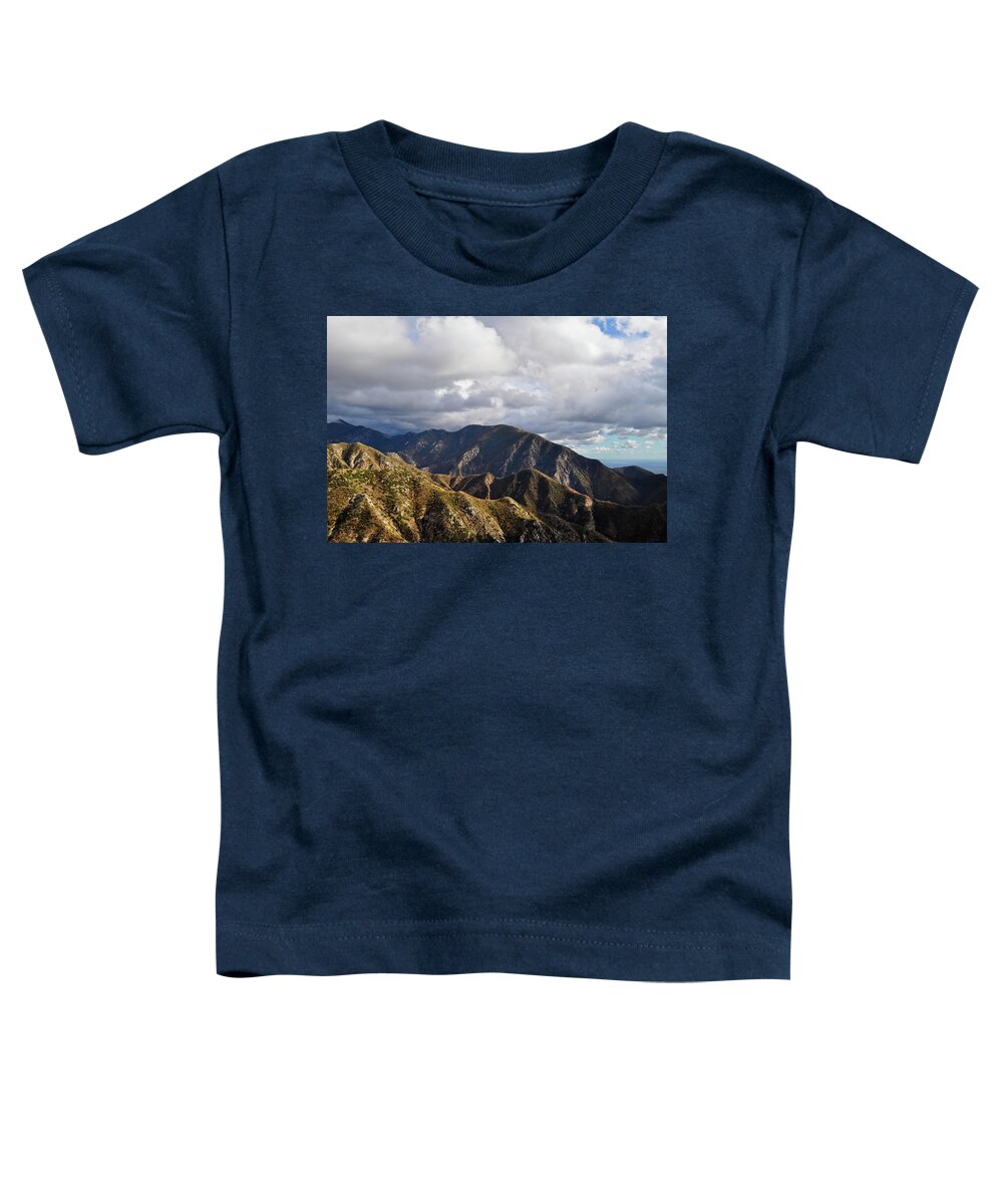 Angeles National Forest Toddler T-Shirt featuring the photograph San Gabriel Mountains National Monument Vista by Kyle Hanson